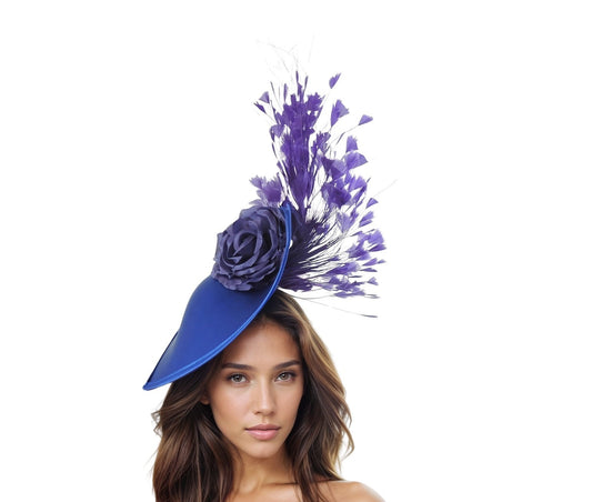 Katja Satin & Feather Royal Ascot Fascinator Hat