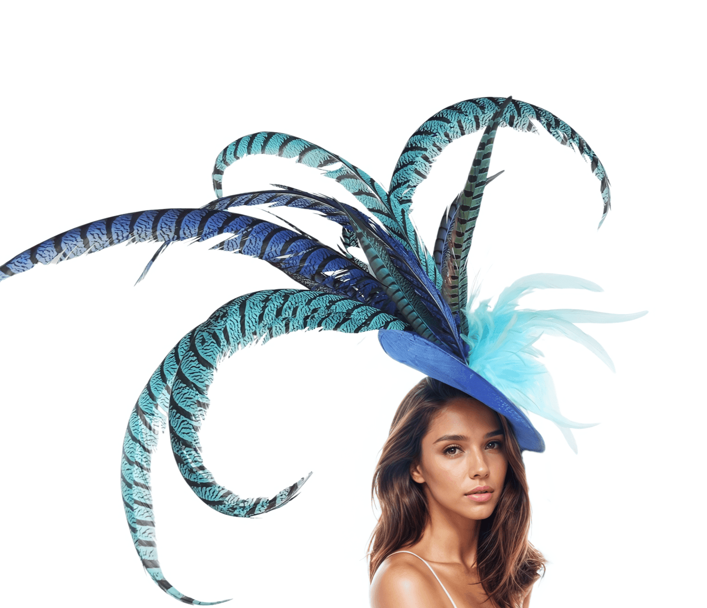 Cinna Pheasant Large Feather Kentucky Derby Fascinator