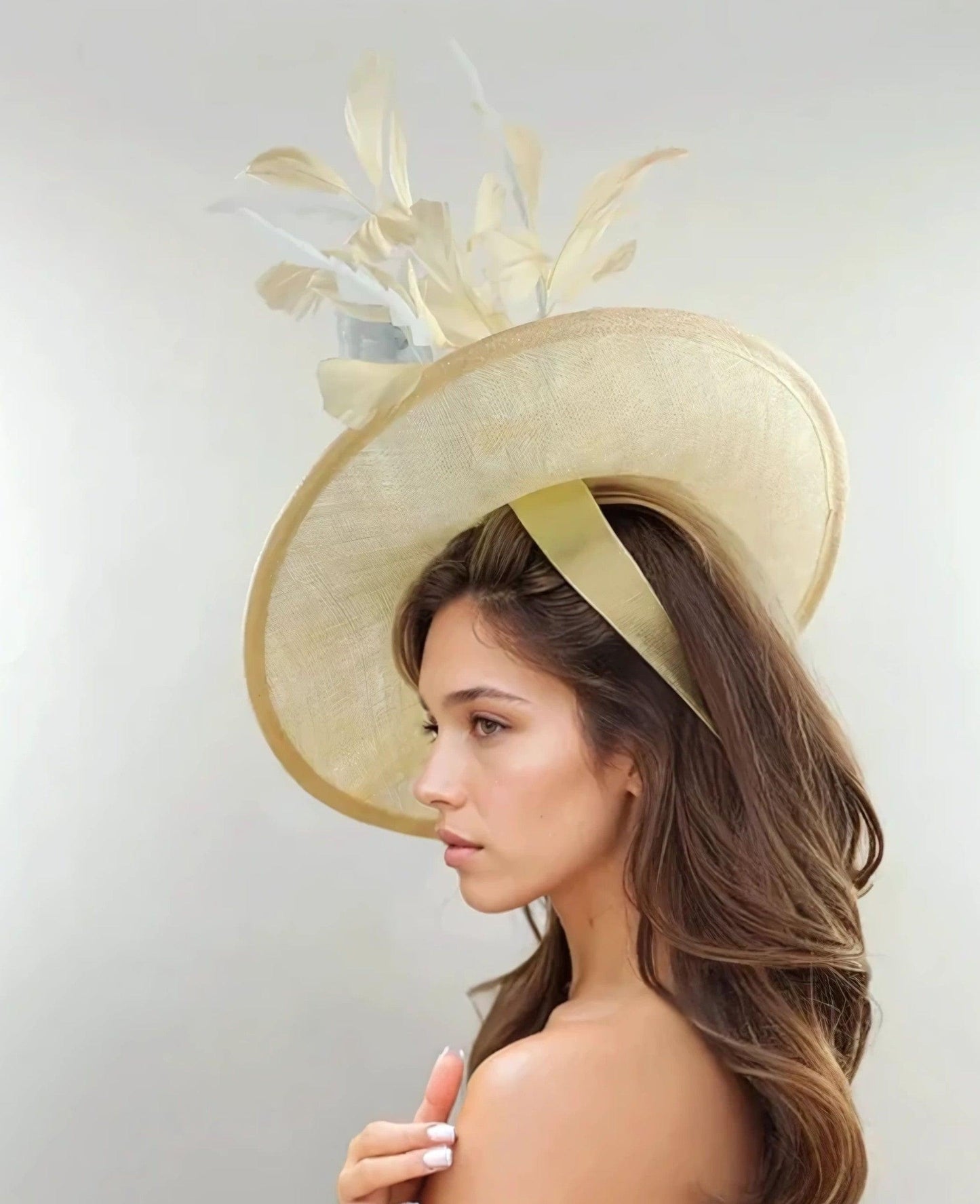Dakota Large Ascot Disc Fascinator Hat - Hats By Cressida