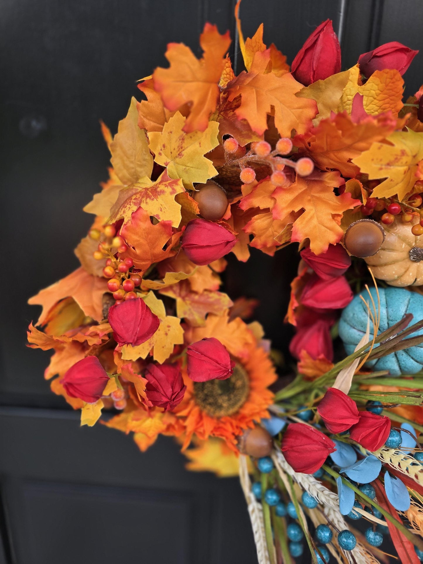 Fall Wreath, Fall Wreaths, Fall Wreath for Front Door, Fall Door Wreath, Fall Door Wreaths, Front Door Fall Wreath, Autumn wreath, Harvest - Hats By Cressida