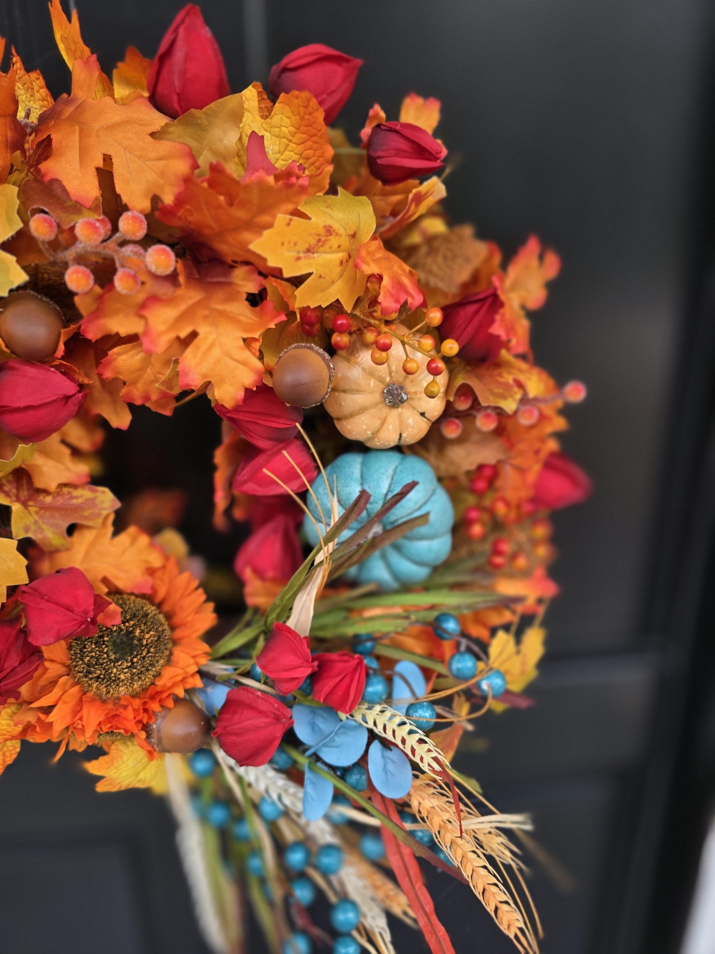 Fall Wreath, Fall Wreaths, Fall Wreath for Front Door, Fall Door Wreath, Fall Door Wreaths, Front Door Fall Wreath, Autumn wreath, Harvest - Hats By Cressida