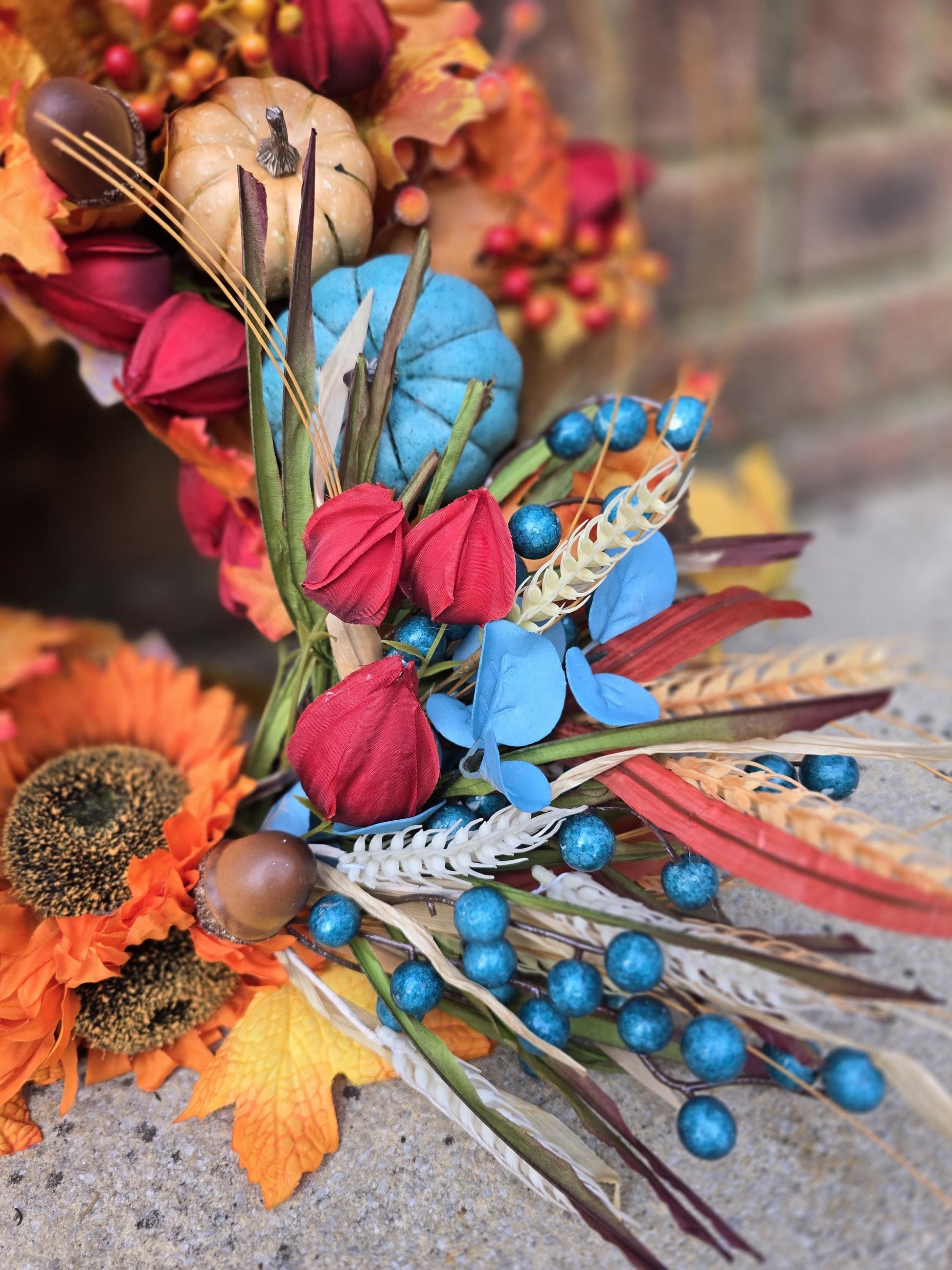 Fall Wreath, Fall Wreaths, Fall Wreath for Front Door, Fall Door Wreath, Fall Door Wreaths, Front Door Fall Wreath, Autumn wreath, Harvest - Hats By Cressida