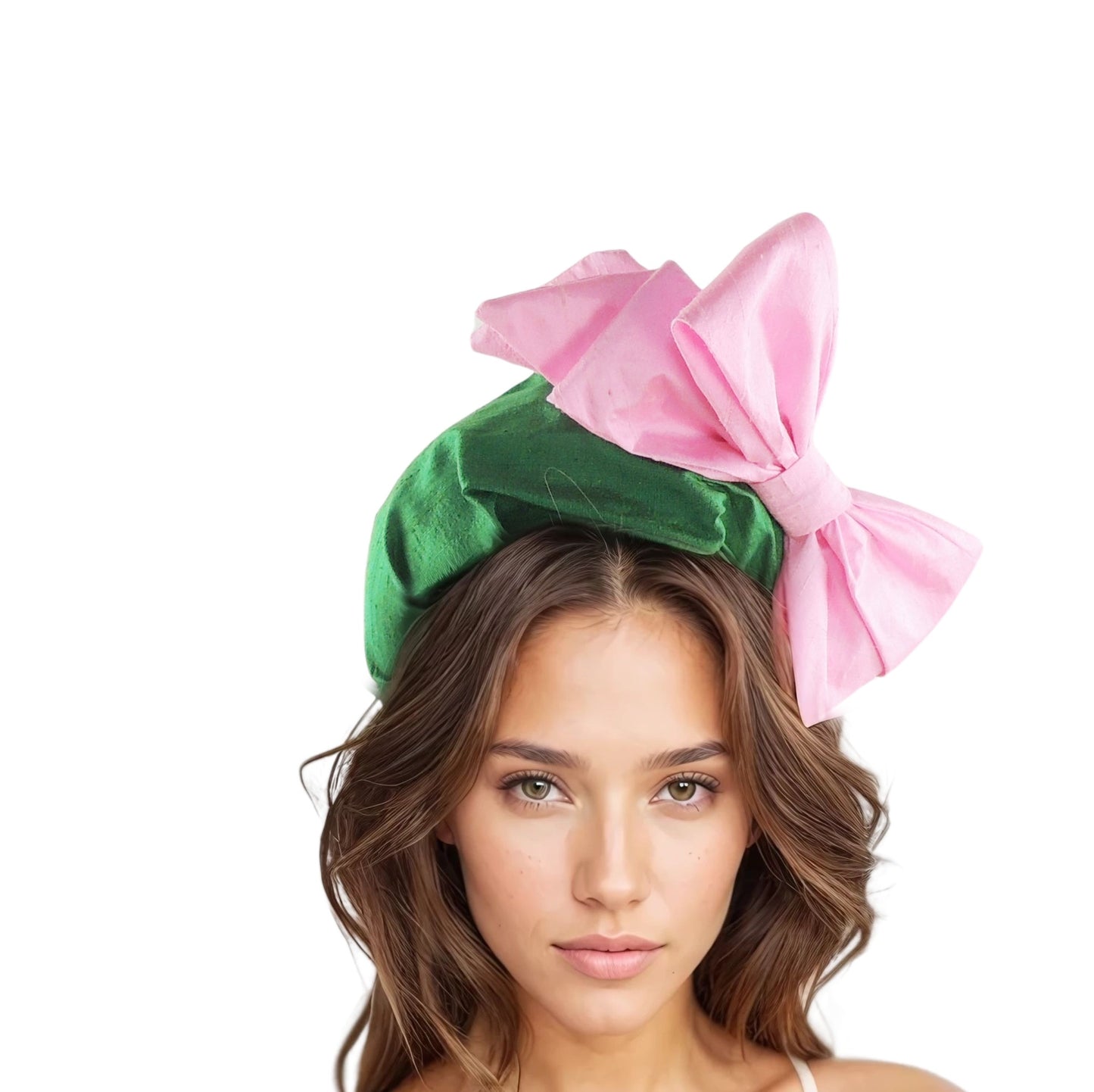 Georgia Silk Bow Extra Wide Puffy Headband Fascinator - Hats By Cressida