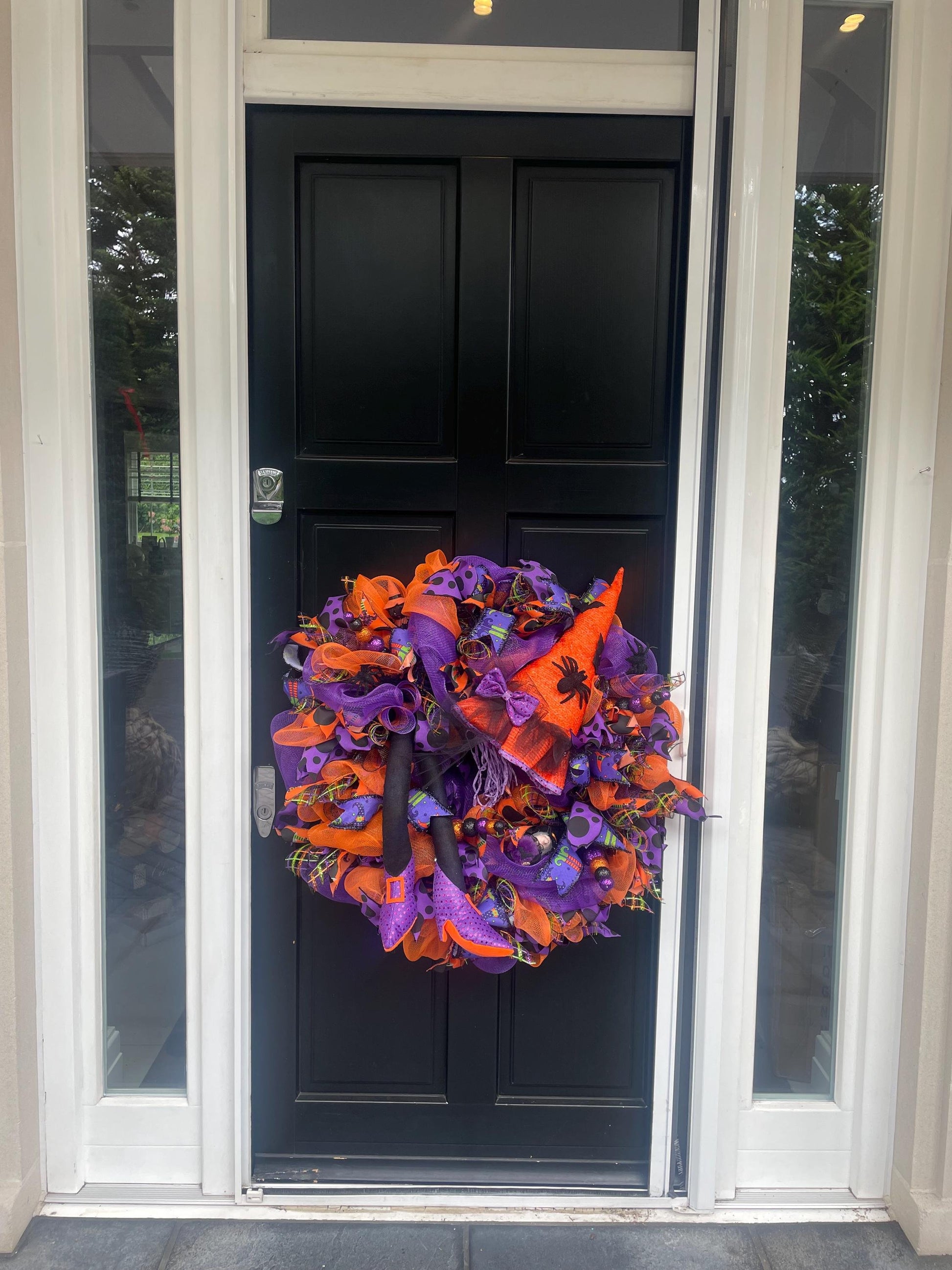 Halloween Wreath, Halloween Door Wreath, Halloween Front Door Wreath, Halloween, Halloween Decor, Halloween Door Wreaths, Halloween Wreaths - Hats By Cressida