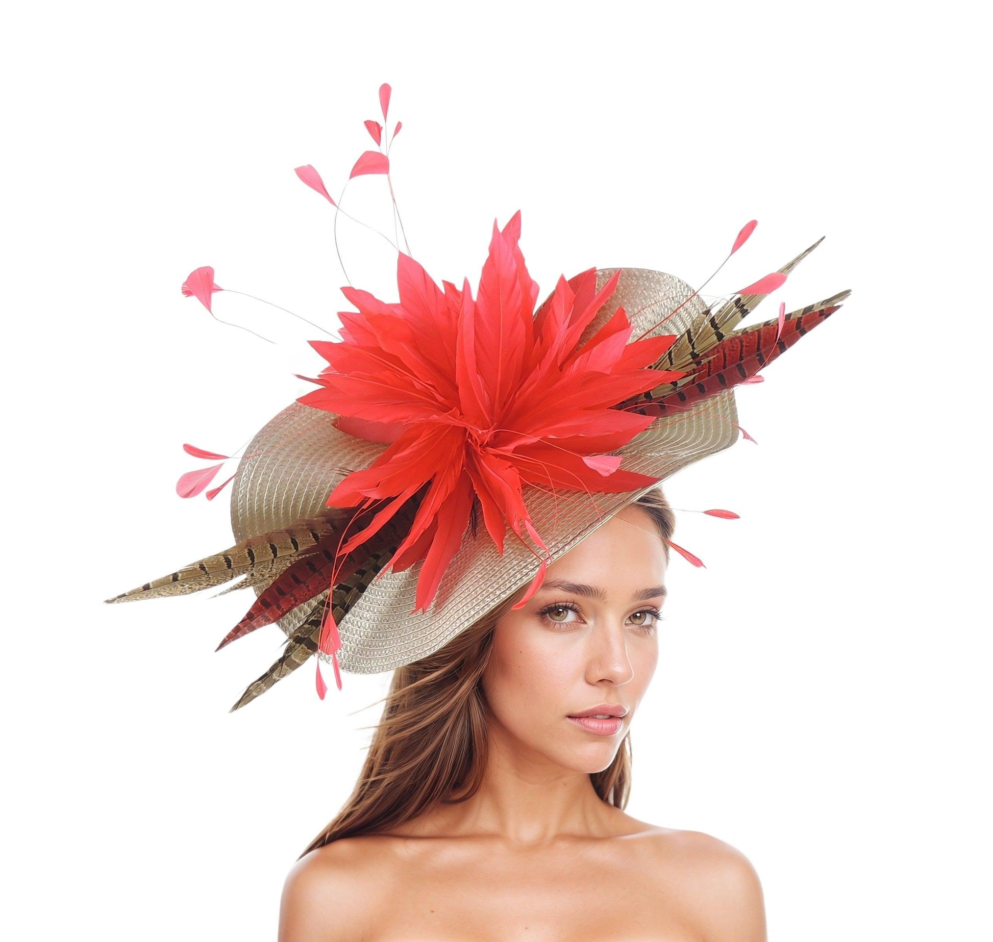 Harper Tea Party Feather Fascinator - Hats By Cressida