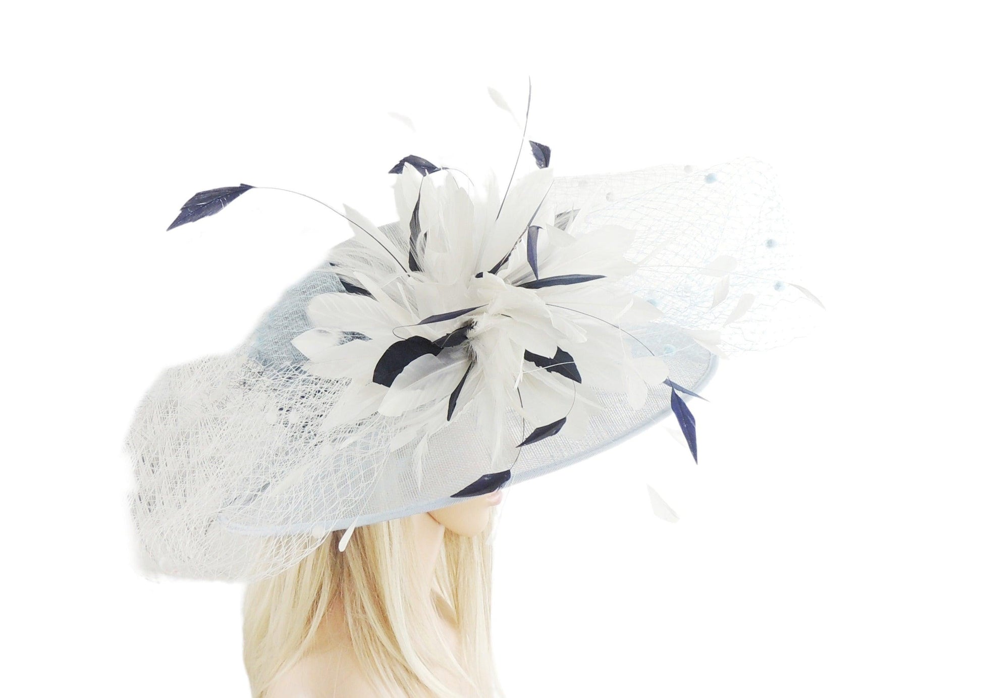 Helena Wide Brimmed Ascot & Kentucky Derby Hat - Hats By Cressida