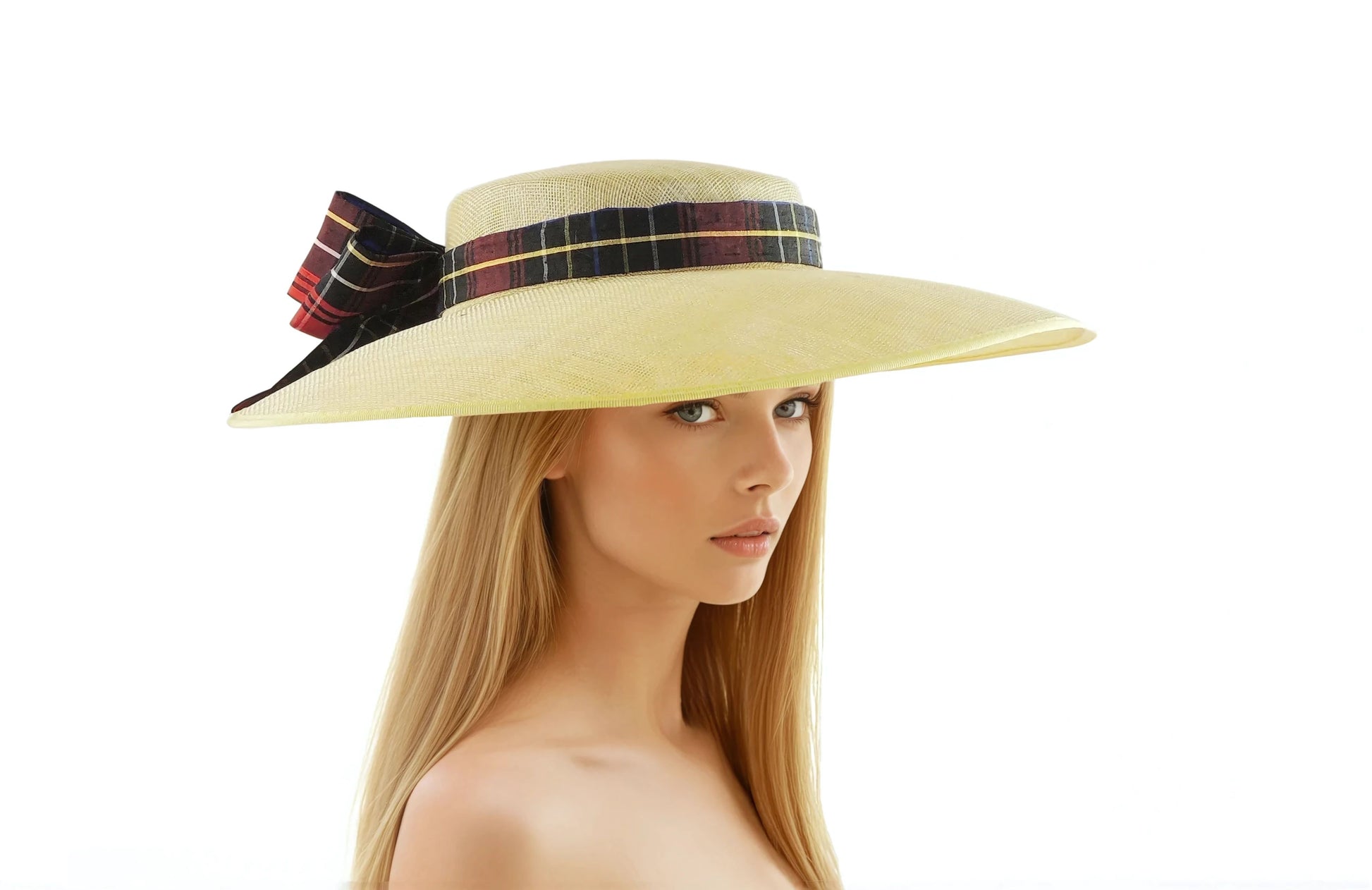 Ingrid - Statement Boater Hat – Kentucky Derby, Royal Ascot - Hats By Cressida