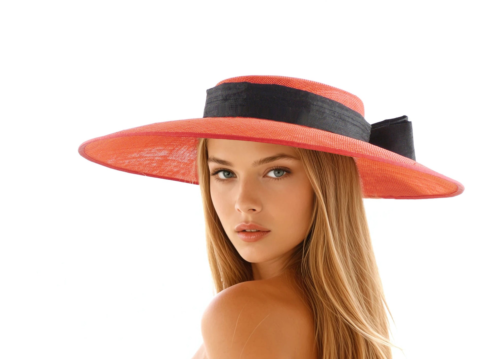 Ingrid - Statement Boater Hat – Kentucky Derby, Royal Ascot - Hats By Cressida