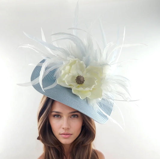 Jeanine Feather Wedding Fascinator - Hats By Cressida