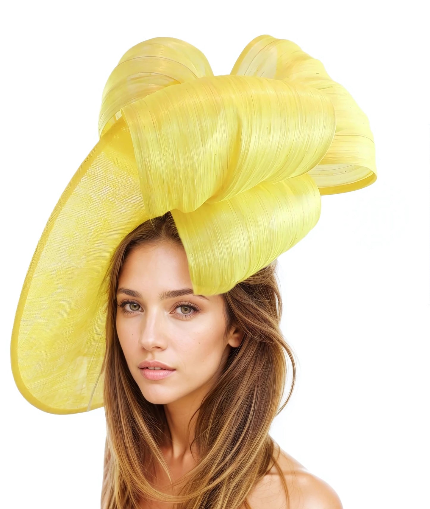 🌿 Klara Abaca Silk Feather-Free Saucer Fascinator 🎩✨ - Hats By Cressida