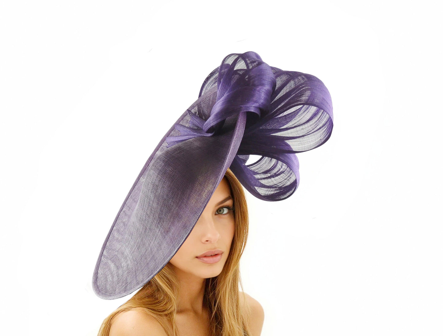 🌿 Klara Abaca Silk Feather-Free Saucer Fascinator 🎩✨ - Hats By Cressida