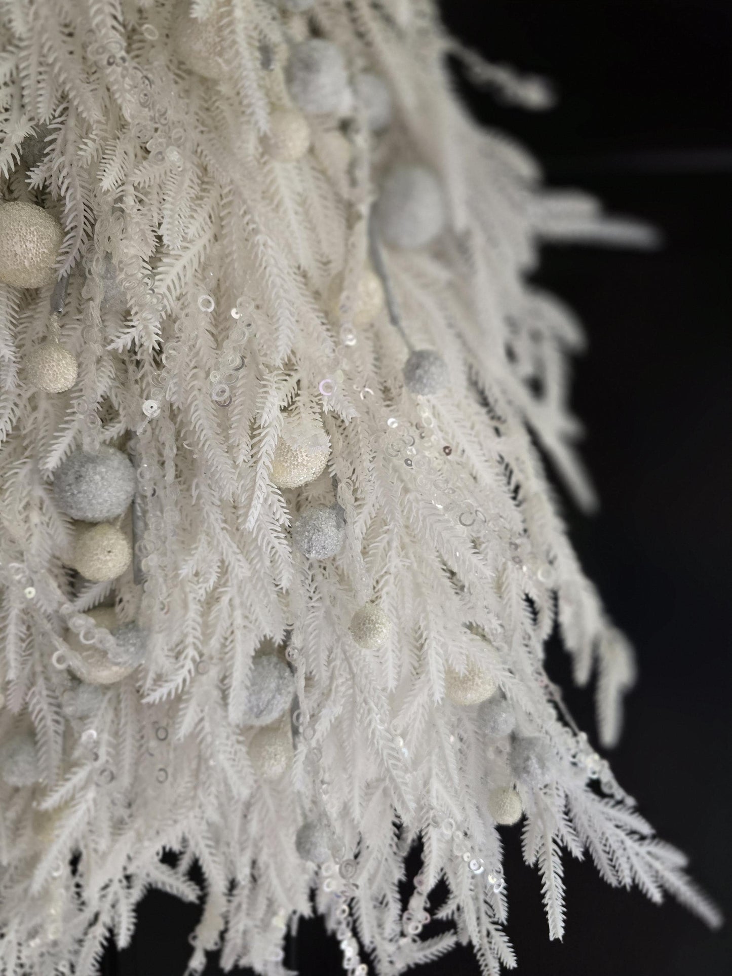 Large Luxury Christmas Tree Wreath Elegant Front Door Home Decorations White Xmas Winter Mantle Decor Porch Holiday Swag Designer Unique - Hats By Cressida