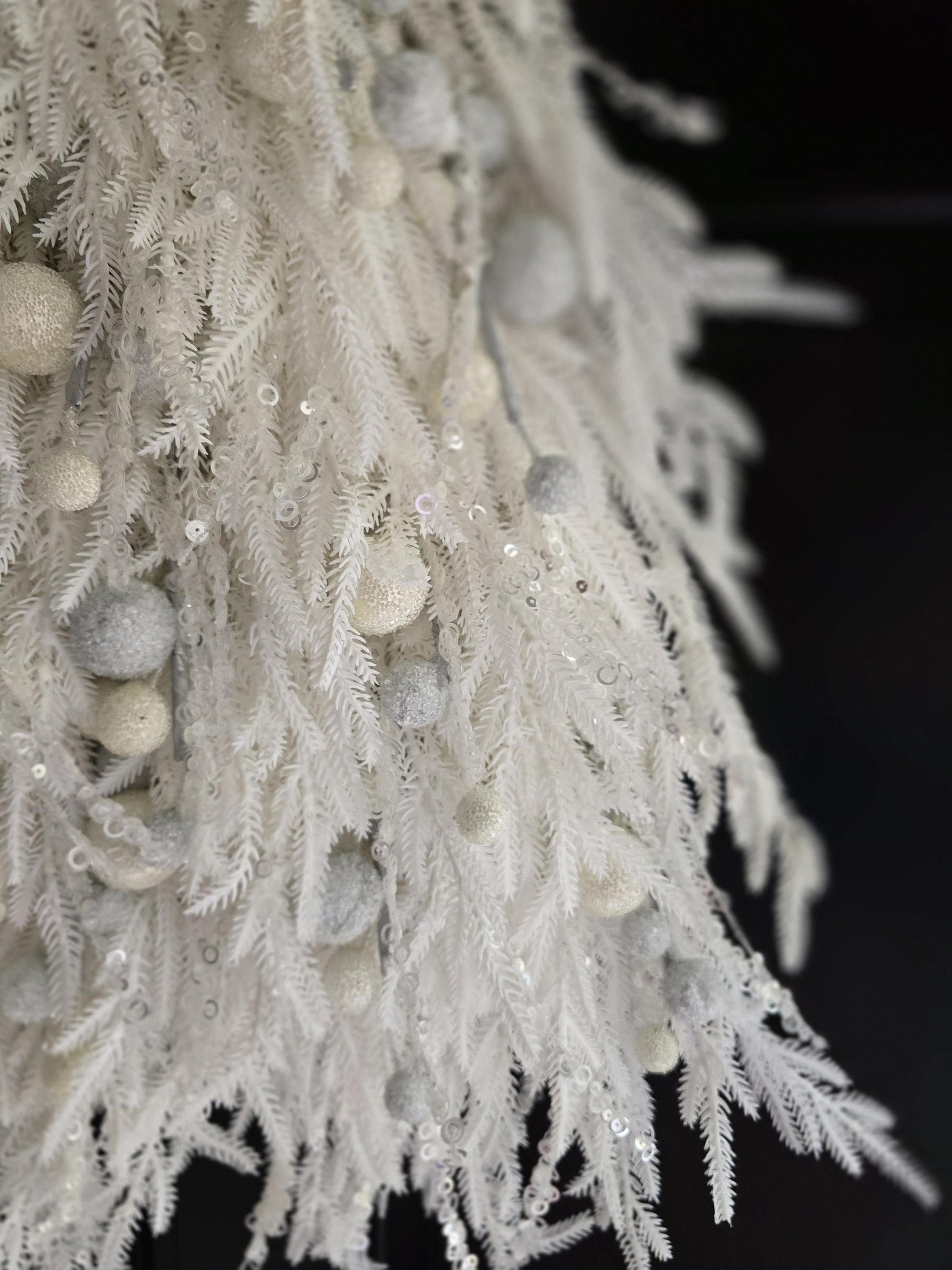 Large Luxury Christmas Tree Wreath Elegant Front Door Home Decorations White Xmas Winter Mantle Decor Porch Holiday Swag Designer Unique - Hats By Cressida