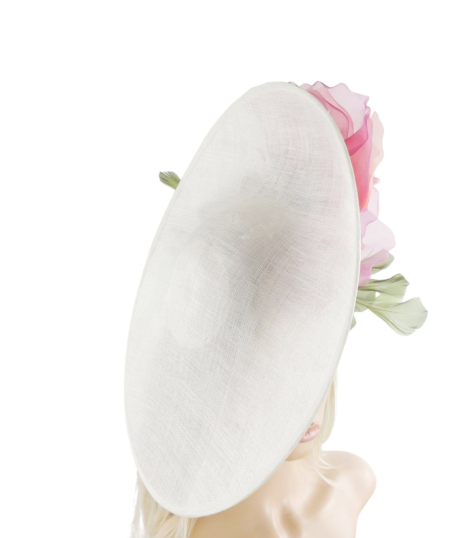 Marissa Large Statement Derby & Ascot Saucer Hatinator - Hats By Cressida