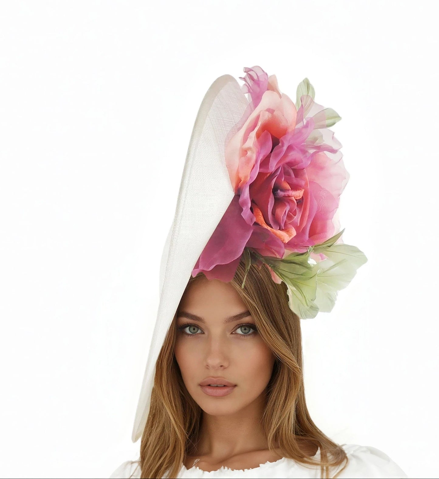 Marissa Large Statement Derby & Ascot Saucer Hatinator - Hats By Cressida