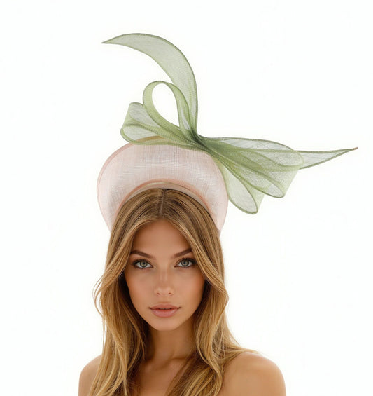 Nora Large Bow Wedding Race Day Halo Crown Fascinator - Hats By Cressida
