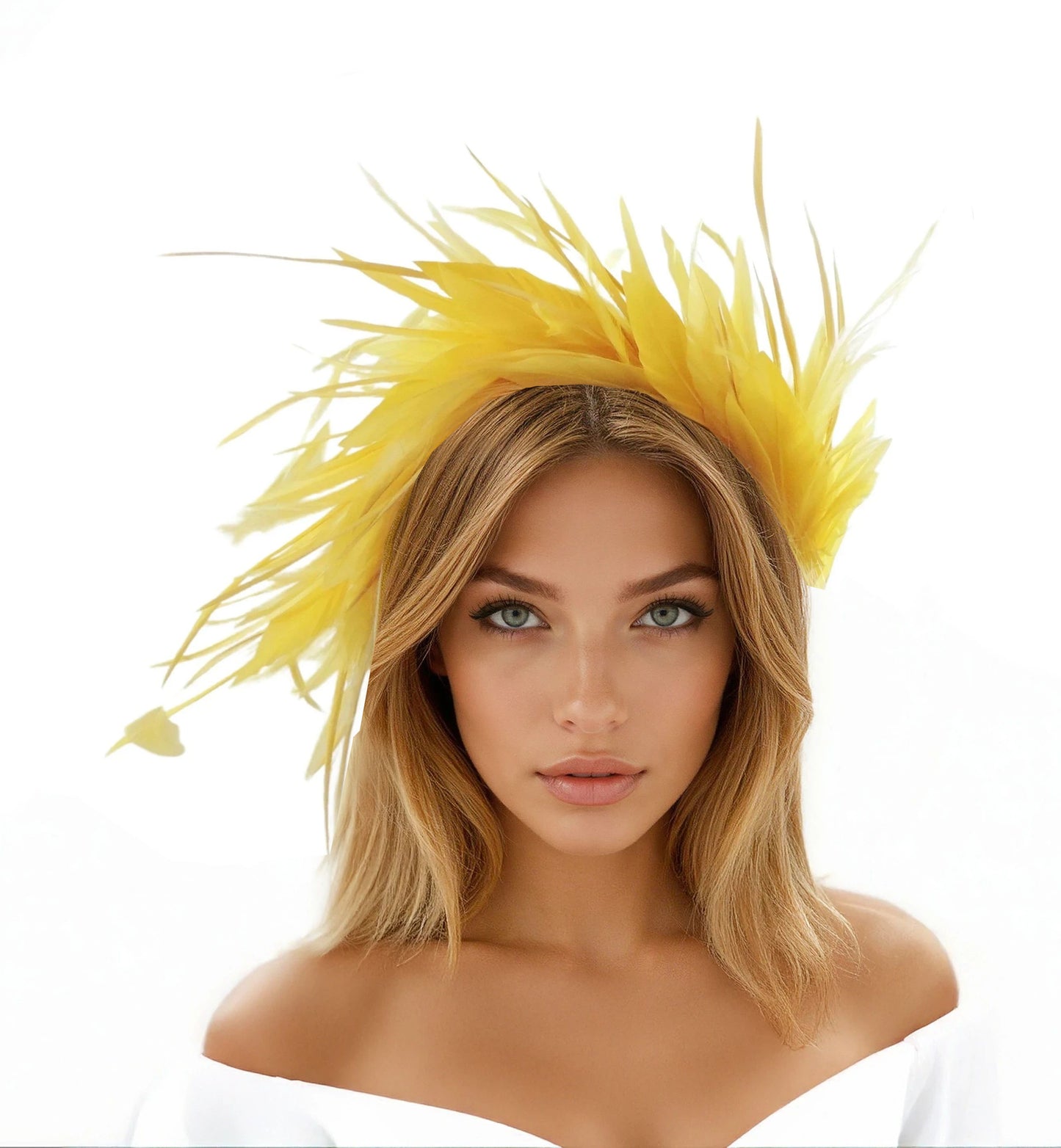 Pasha Feather Halo Crown Fascinator Hat - Hats By Cressida