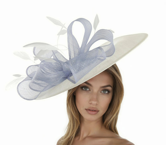 Petronella Large Ascot Disc Fascinator Hat - Hats By Cressida