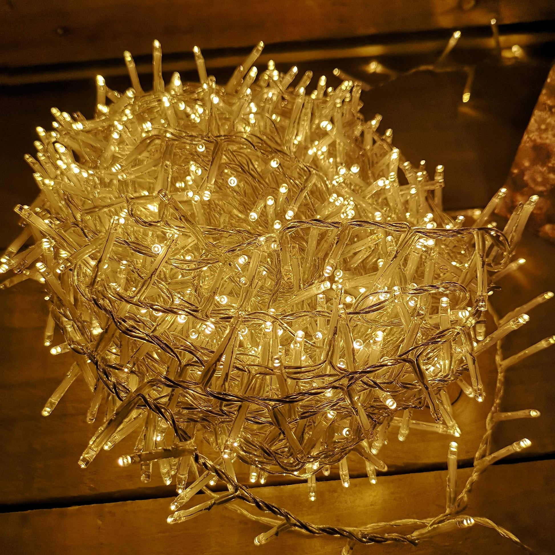 Premier 1000 LED 25m TreeBrights Christmas Lights Warm White Clear Cable - Hats By Cressida