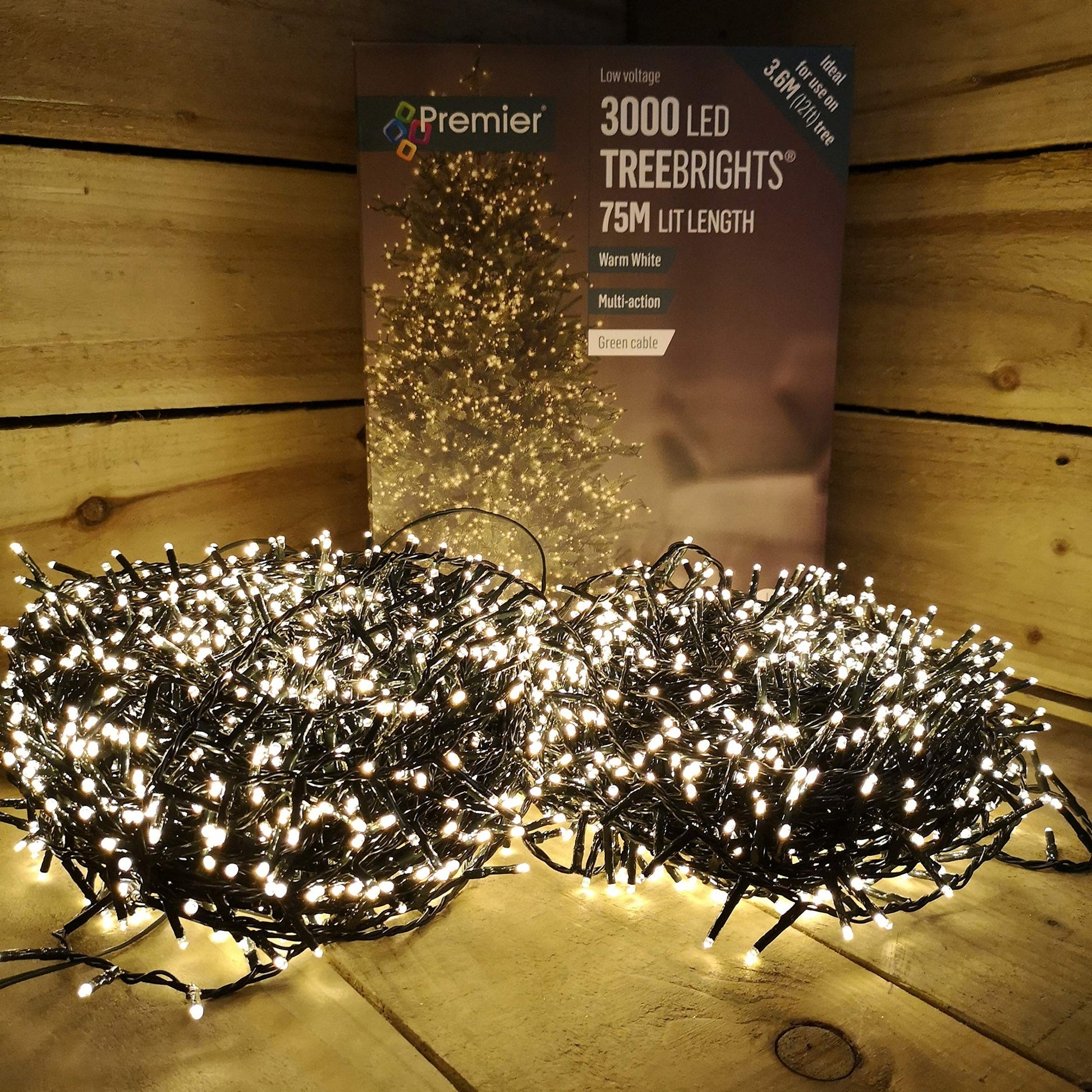 Premier 3000 Multi Action LED Treebrights With Timer (Warm White) - Hats By Cressida