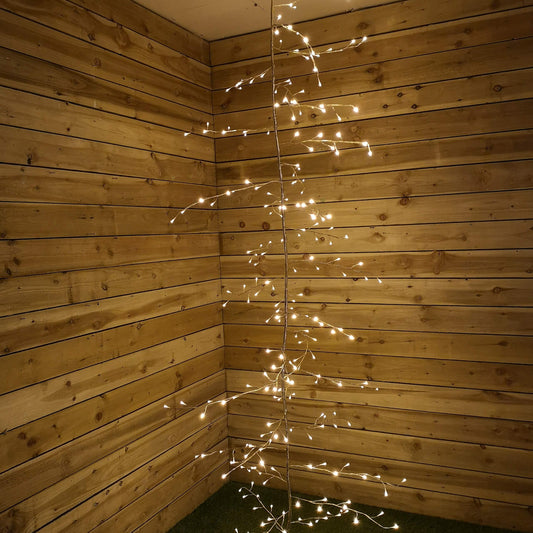 Premier 3m Outdoor and Indoor Gold Lit Branch Garland, 288 LEDs - Hats By Cressida