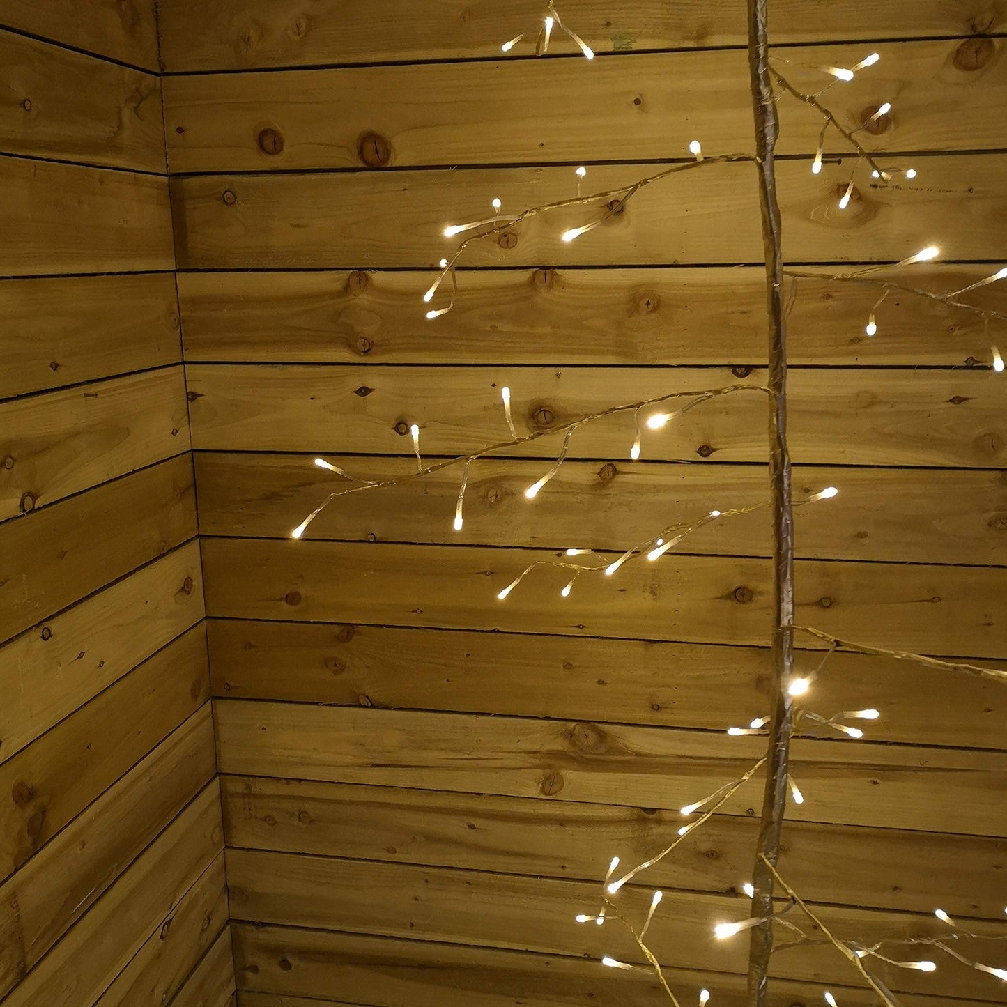 Premier 3m Outdoor and Indoor Gold Lit Branch Garland, 288 LEDs - Hats By Cressida