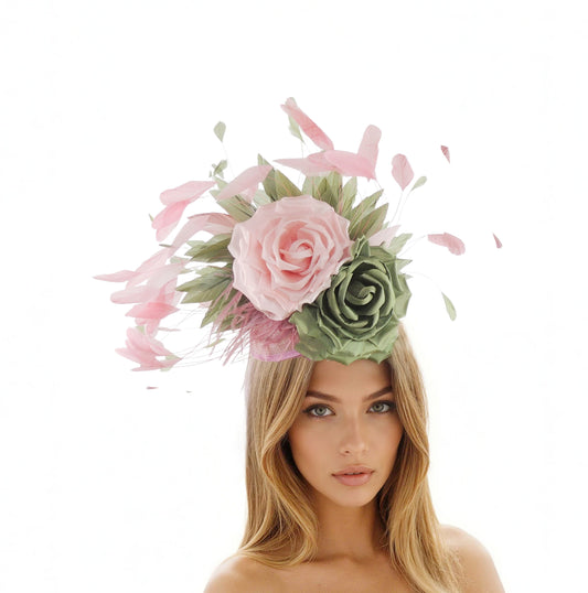 Sarah Silk Flower Cocktail Fascinator Hat - Hats By Cressida