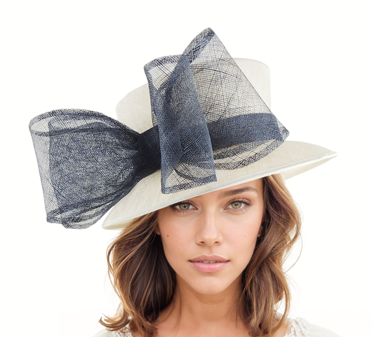 Small Marianne Bow Ascot Hat Many Colours - Hats By Cressida