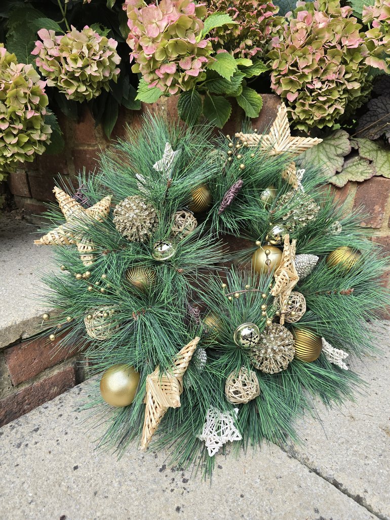 Traditional Wreath, Farmhouse Wreath, Green Wreath, Luxury Christmas Wreath, Christmas Decor, Christmas Decoration, Home Decor, Door Wreath - Hats By Cressida
