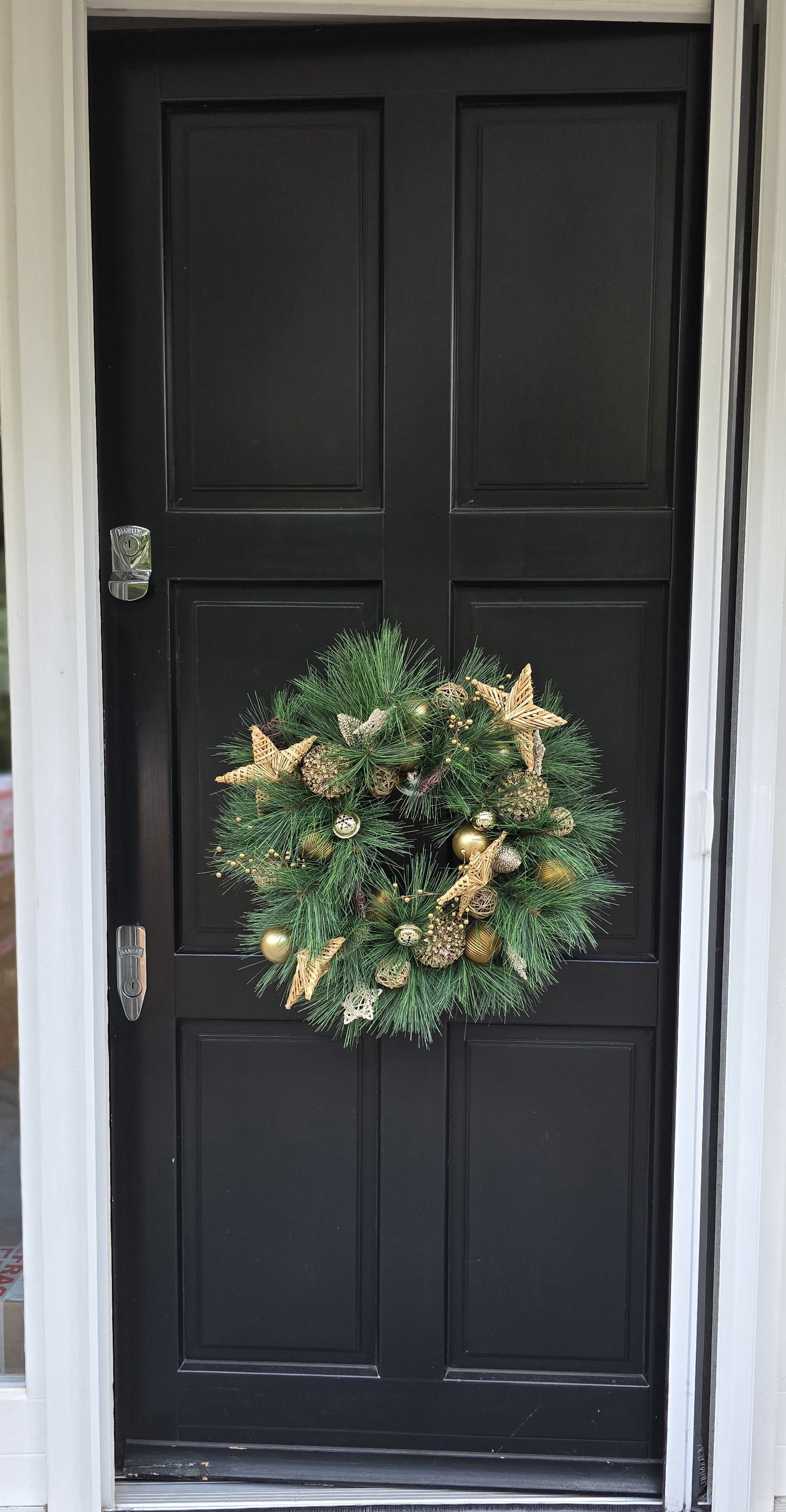 Traditional Wreath, Farmhouse Wreath, Green Wreath, Luxury Christmas Wreath, Christmas Decor, Christmas Decoration, Home Decor, Door Wreath - Hats By Cressida