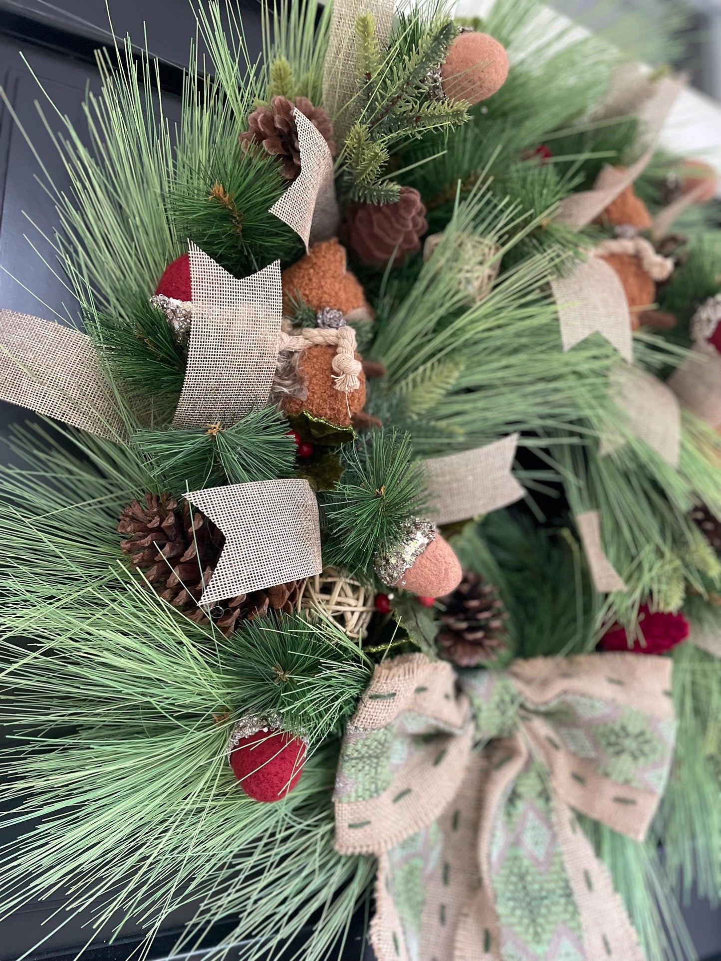 Traditional Wreath, Farmhouse Wreath, Green Wreath, Luxury Christmas Wreath, Christmas Decor, Christmas Decoration, Home Decor, Door Wreath - Hats By Cressida