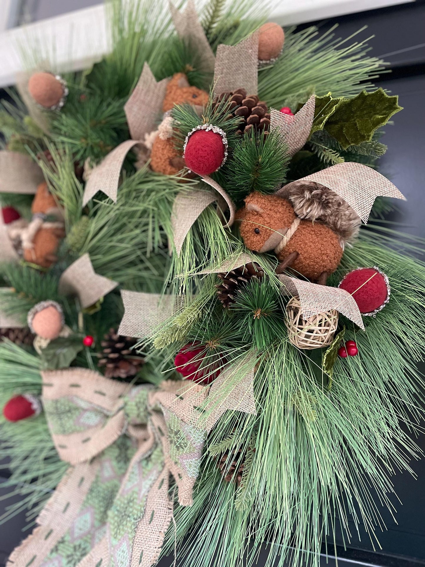 Traditional Wreath, Farmhouse Wreath, Green Wreath, Luxury Christmas Wreath, Christmas Decor, Christmas Decoration, Home Decor, Door Wreath - Hats By Cressida