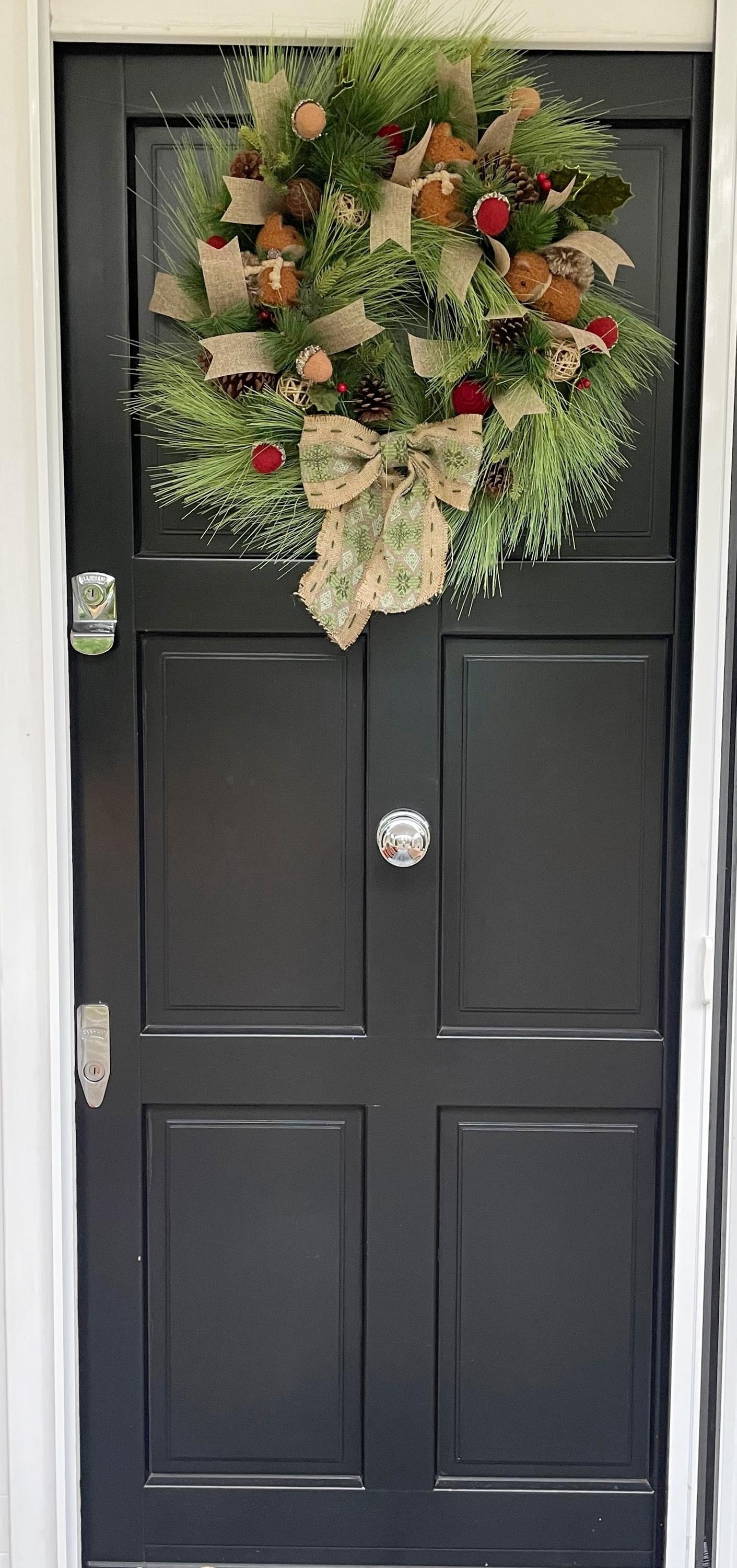 Traditional Wreath, Farmhouse Wreath, Green Wreath, Luxury Christmas Wreath, Christmas Decor, Christmas Decoration, Home Decor, Door Wreath - Hats By Cressida