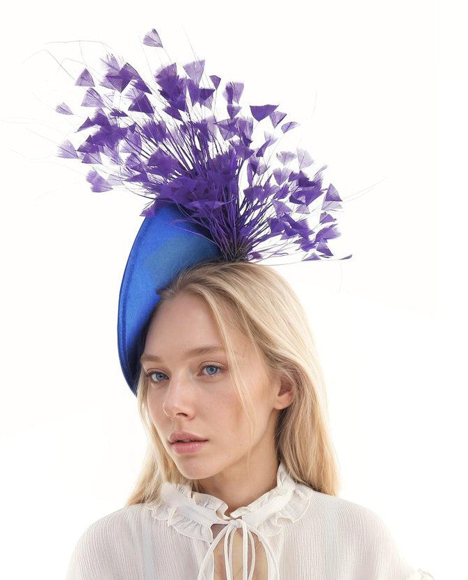 Katja Satin & Feather Royal Ascot Fascinator Hat