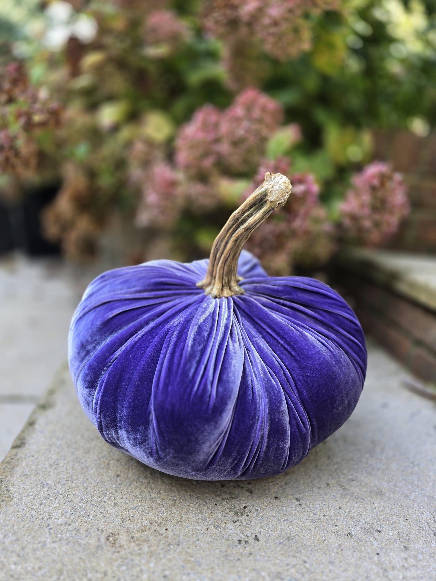 Large Lilac Light Purple Silk Velvet Pumpkin Rustic Farmhouse Wedding Thanksgiving Gift Idea Home Modern Handmade Decor Decoration