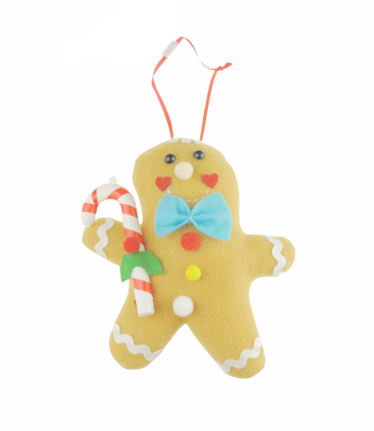 High End Quality Felt Christmas Hanging Tree Decoration Christmas Tree Decoration Hanging Ornament Bauble Traditional Holiday Decor Gift Xmas Trendy Candy Cane Mrs Mr Gingerbread