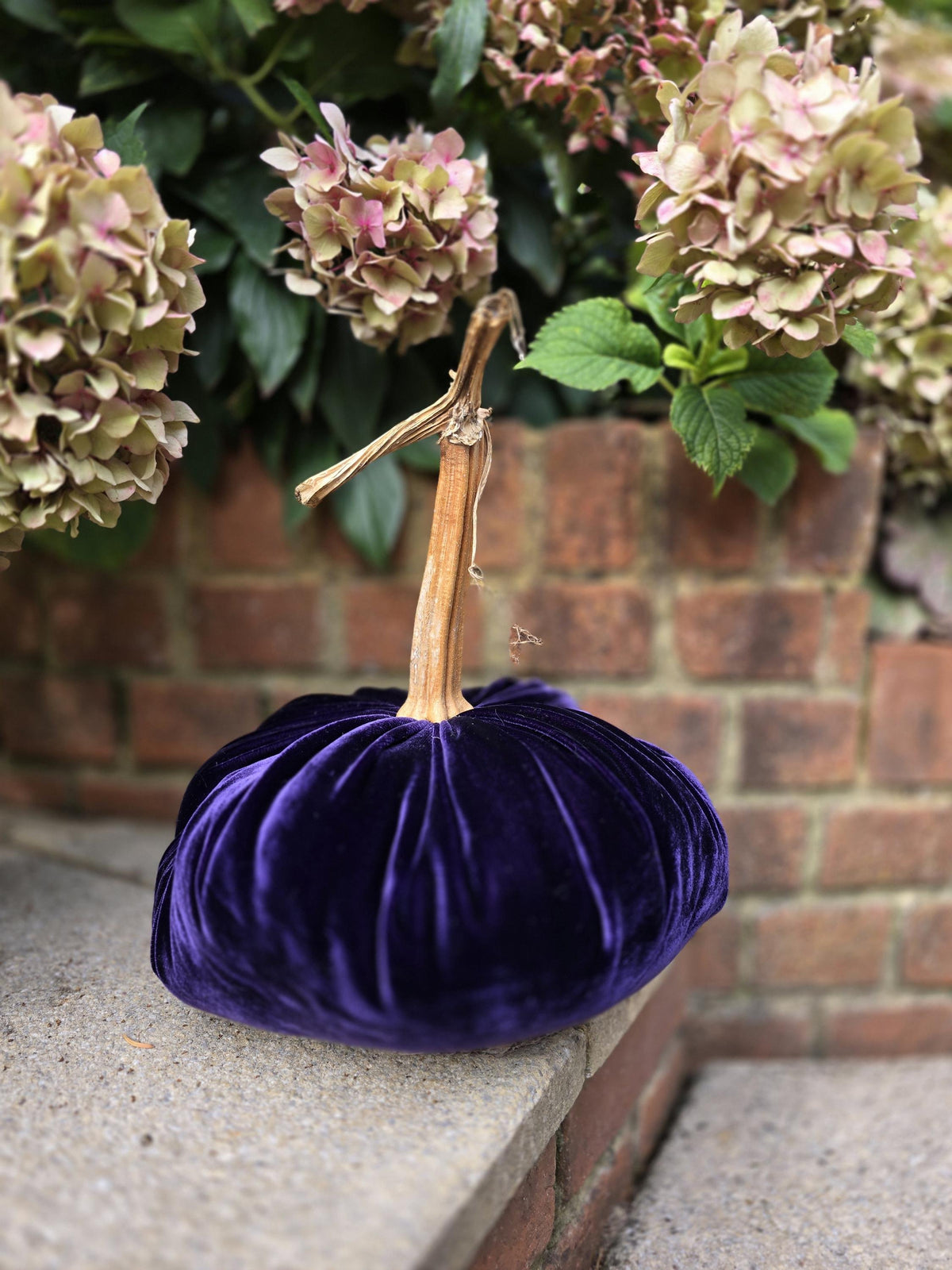 Orange Silk Velvet X-LARGE Velvet Pumpkins, Handmade Silk Velvet Pumpkins, Luxury Fall Decor, Real Stem Pumpkins, Thanksgiving Decorations