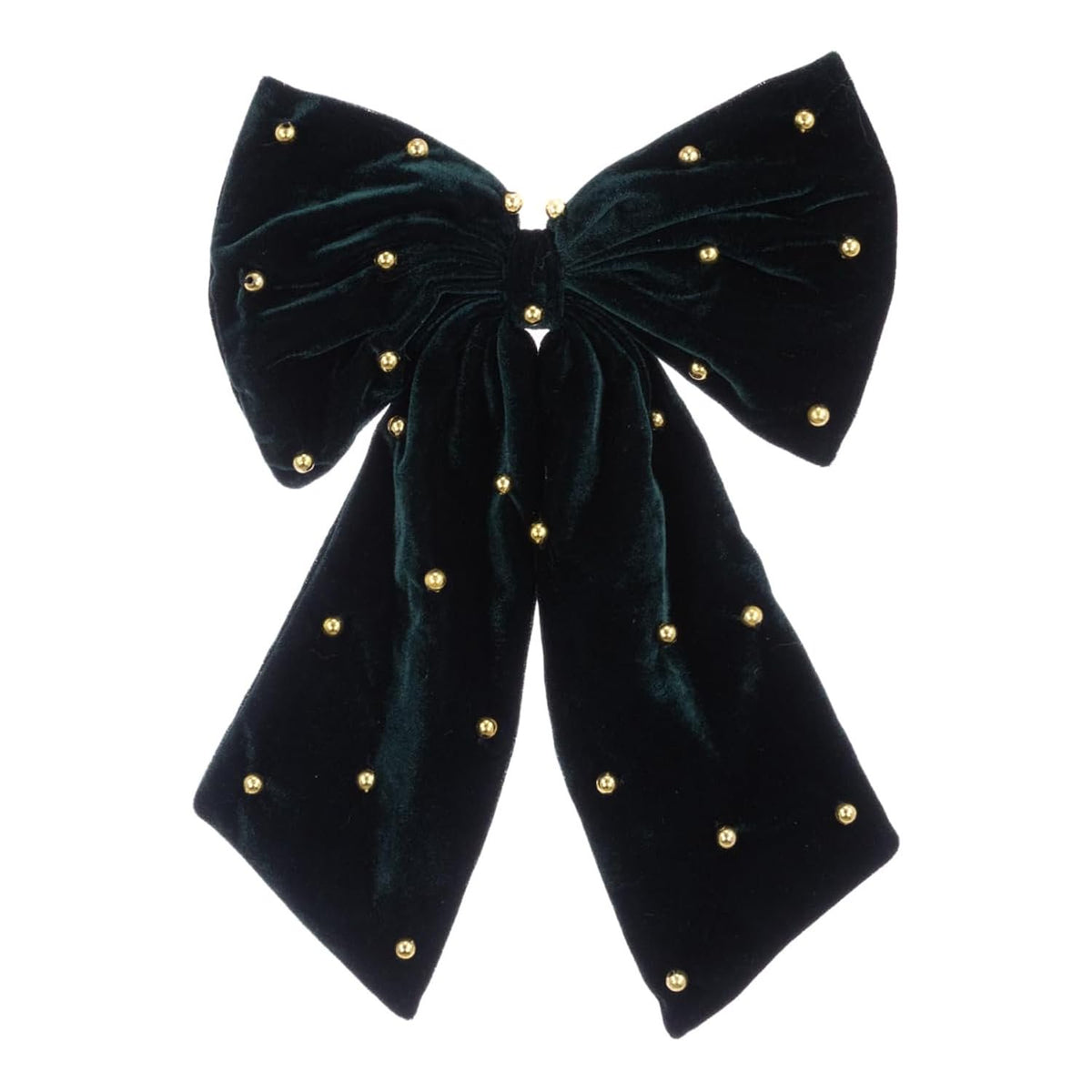 Plush X-Large Luxurious Hanging Gold Beaded Bow Christmas Trees