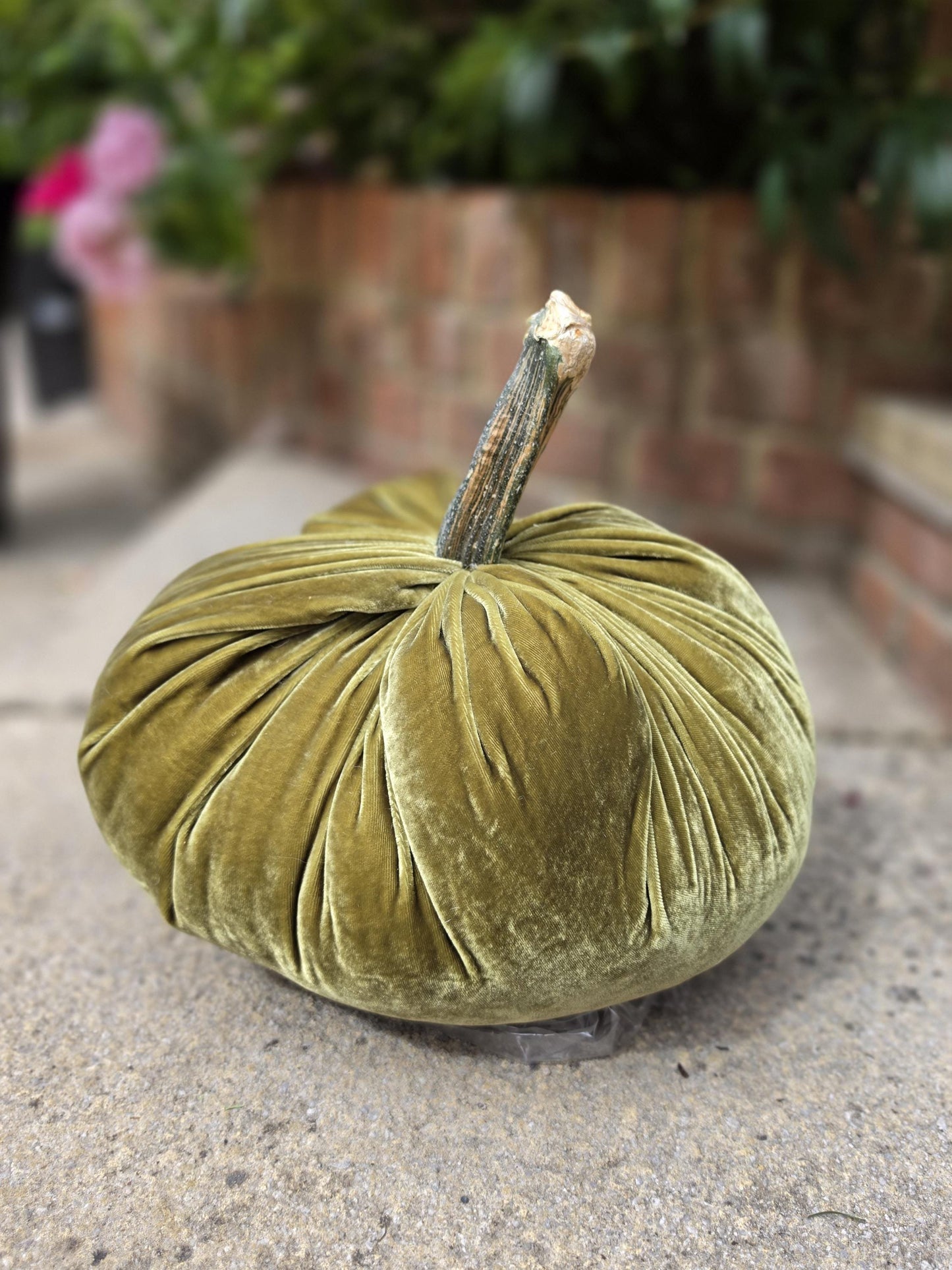 White LARGE Silk Velvet Pumpkin Rustic Farmhouse Wedding Thanksgiving Gift Idea Home Modern Handmade Decor Decoration