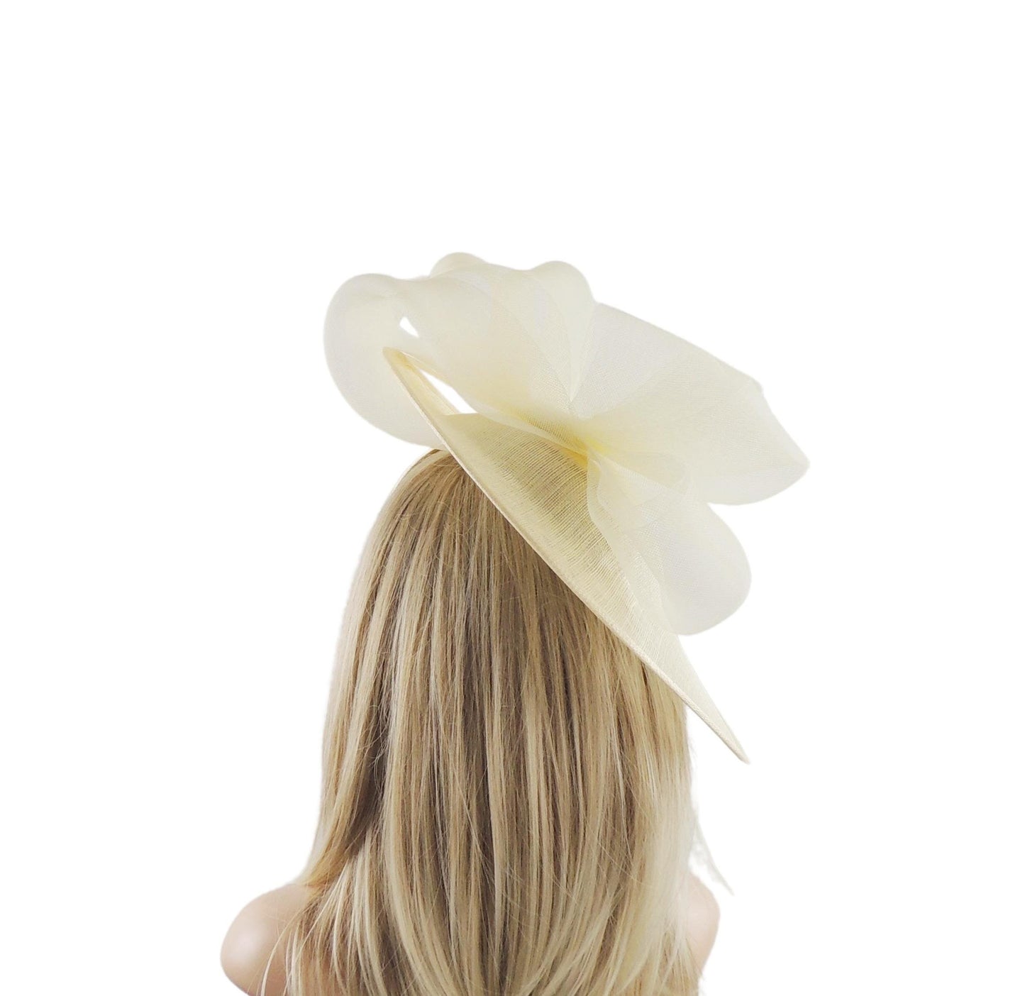 Lemon Butter Pale Lemon Yellow Saucer Disc Kentucky Derby Fascinator Hat Royal Ascot Wedding Cocktail Formal Womens Tea Party Hat Designer
