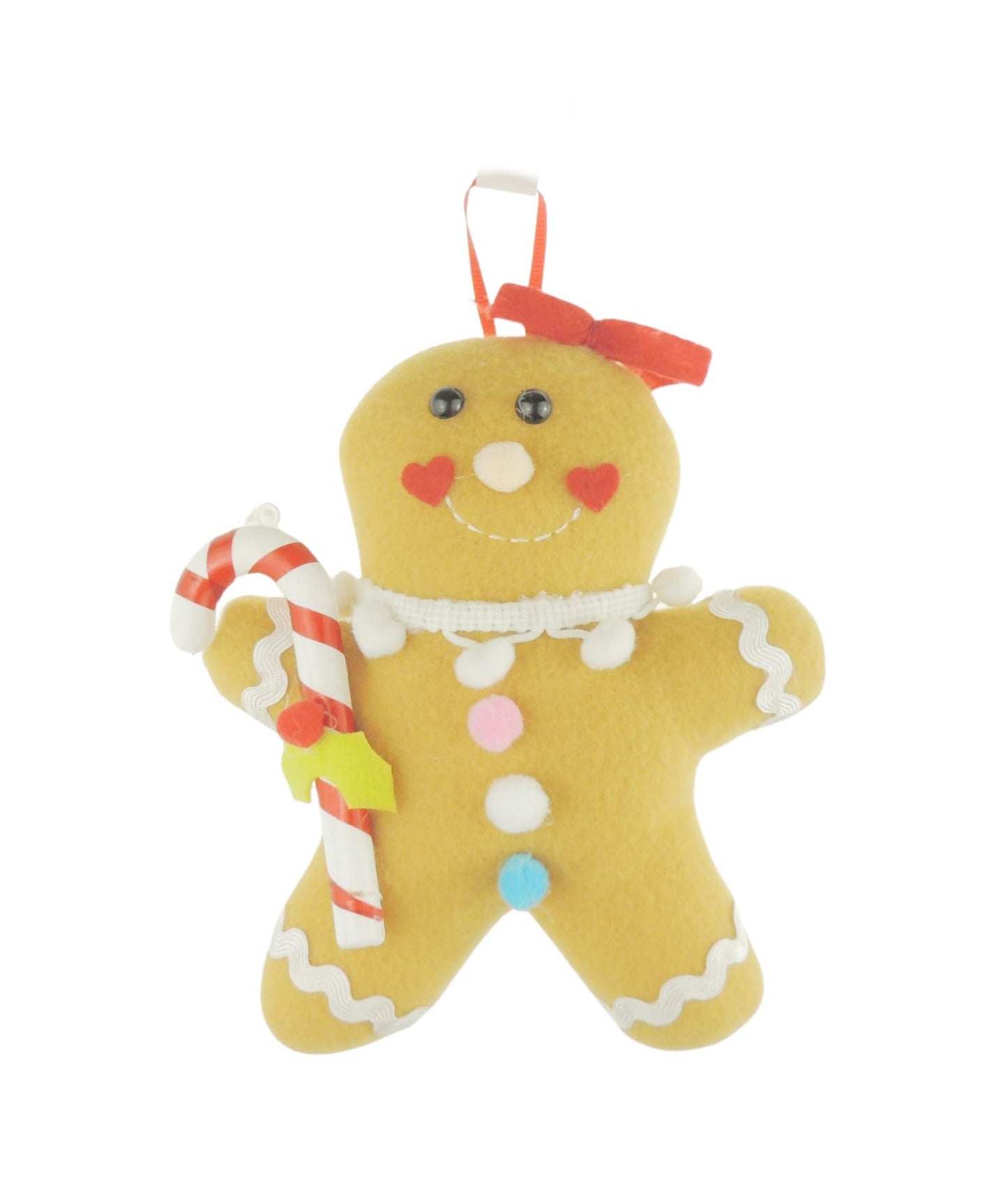 High End Quality Felt Christmas Hanging Tree Decoration Christmas Tree Decoration Hanging Ornament Bauble Traditional Holiday Decor Gift Xmas Trendy Candy Cane Mrs Mr Gingerbread
