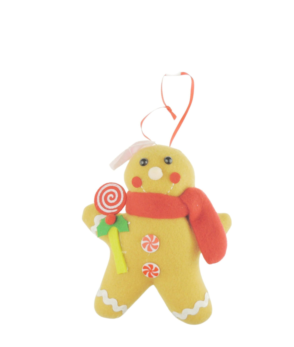 High End Quality Felt Christmas Hanging Tree Decoration Christmas Tree Decoration Hanging Ornament Bauble Traditional Holiday Decor Gift Xmas Trendy Candy Cane Mrs Mr Gingerbread