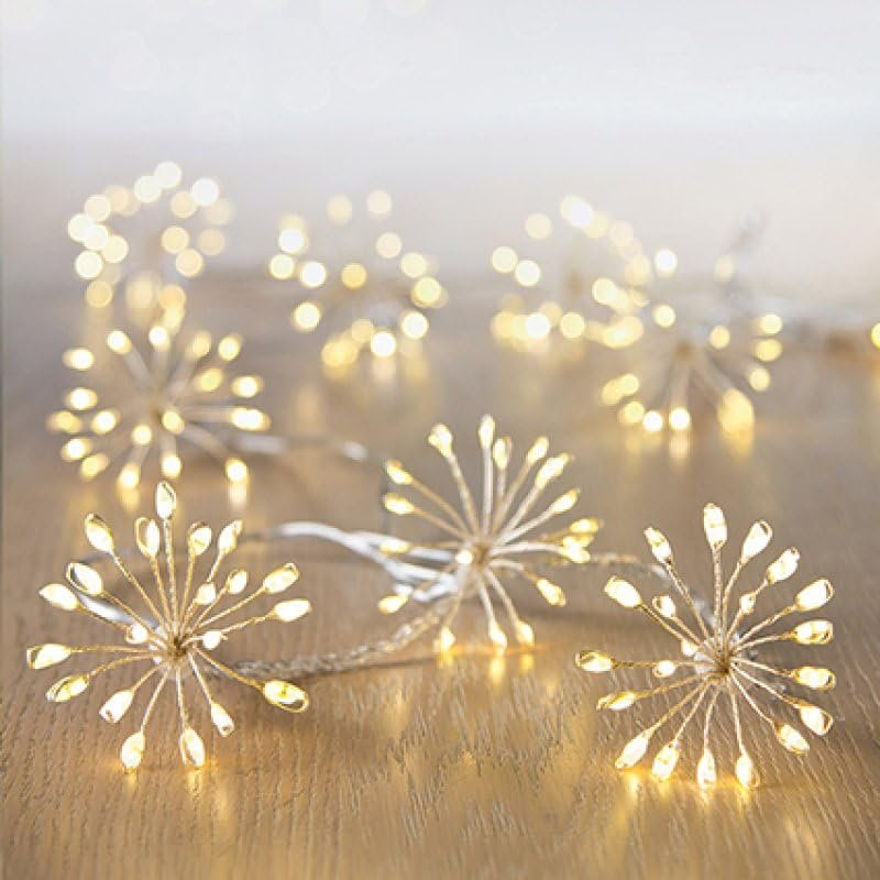 Premier Ultra Brights Starburst Christmas Lights, 600 LED, Warm White, Multi-Action String Lights