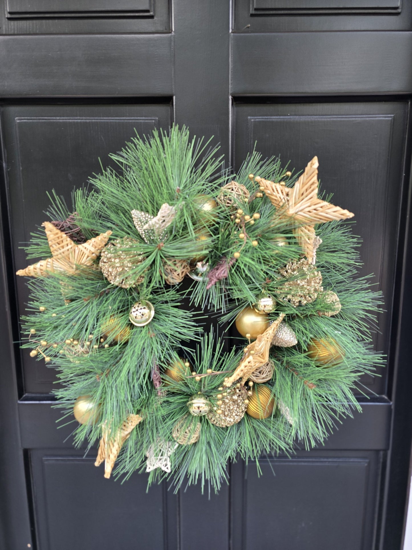 Traditional Wreath, Farmhouse Wreath, Green Wreath, Luxury Christmas Wreath, Christmas Decor, Christmas Decoration, Home Decor, Door Wreath