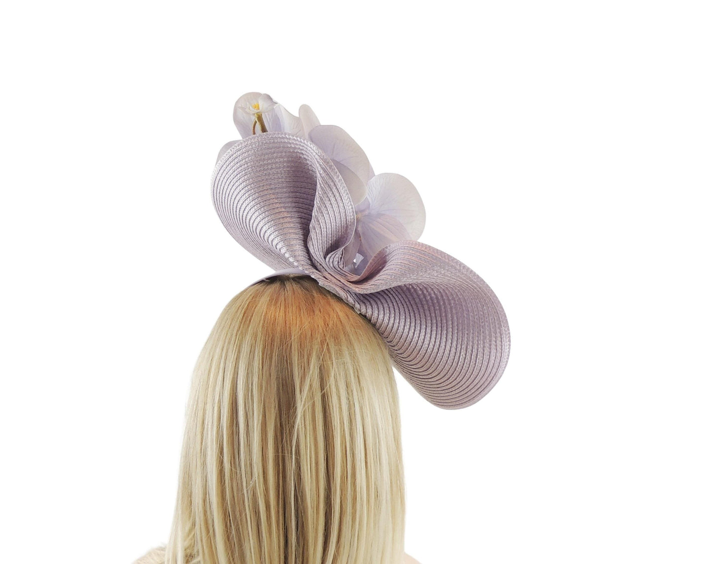 Lilac Ascot Fascinator, Lilac Kentucky Derby Hat, Light purple Tea Party Hat, Lavender Cocktail Hat,Formal Ocassion Hat, Purple Luncheon Hat