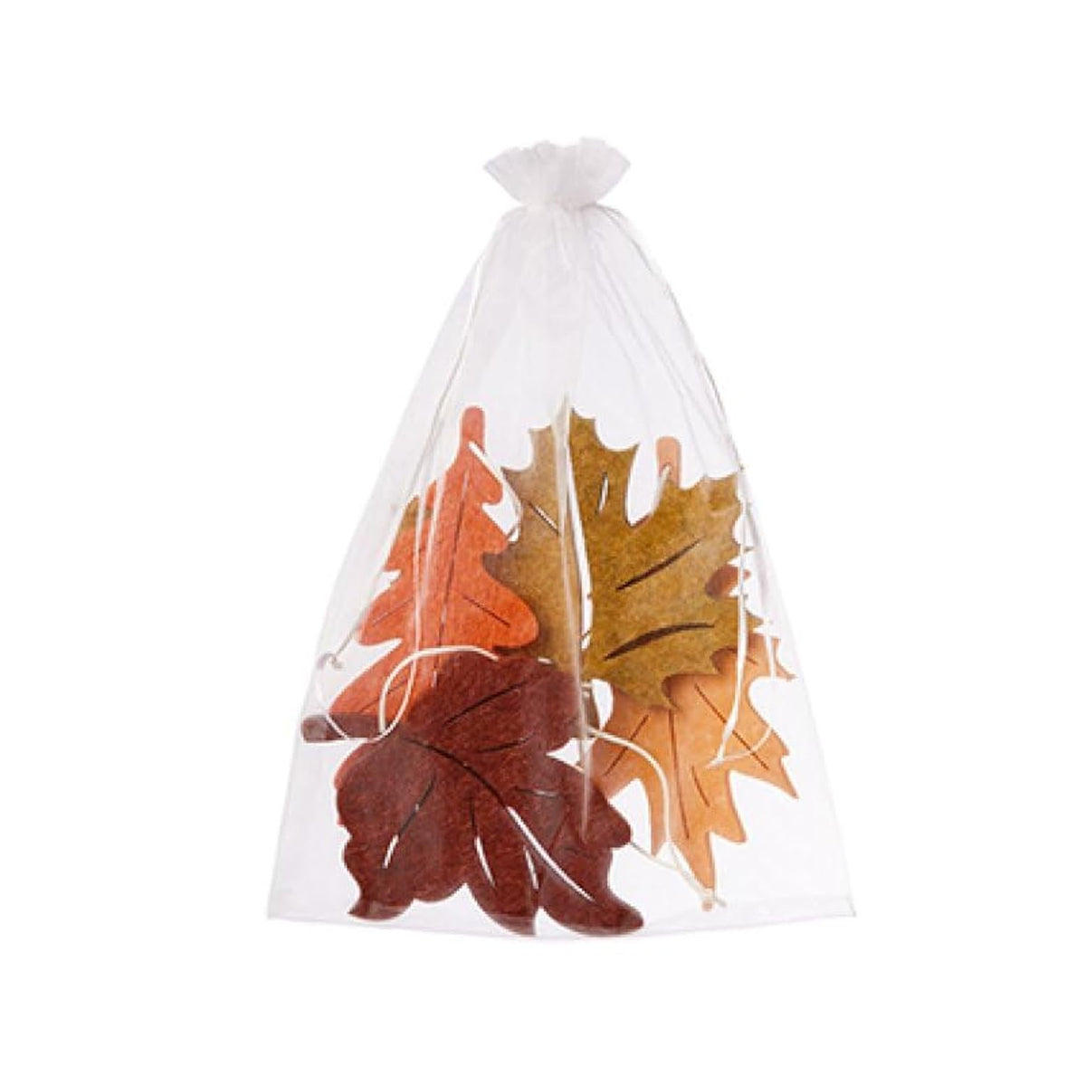 Autumnal Fall Felt Leaf Hanging Ornaments Set of 4