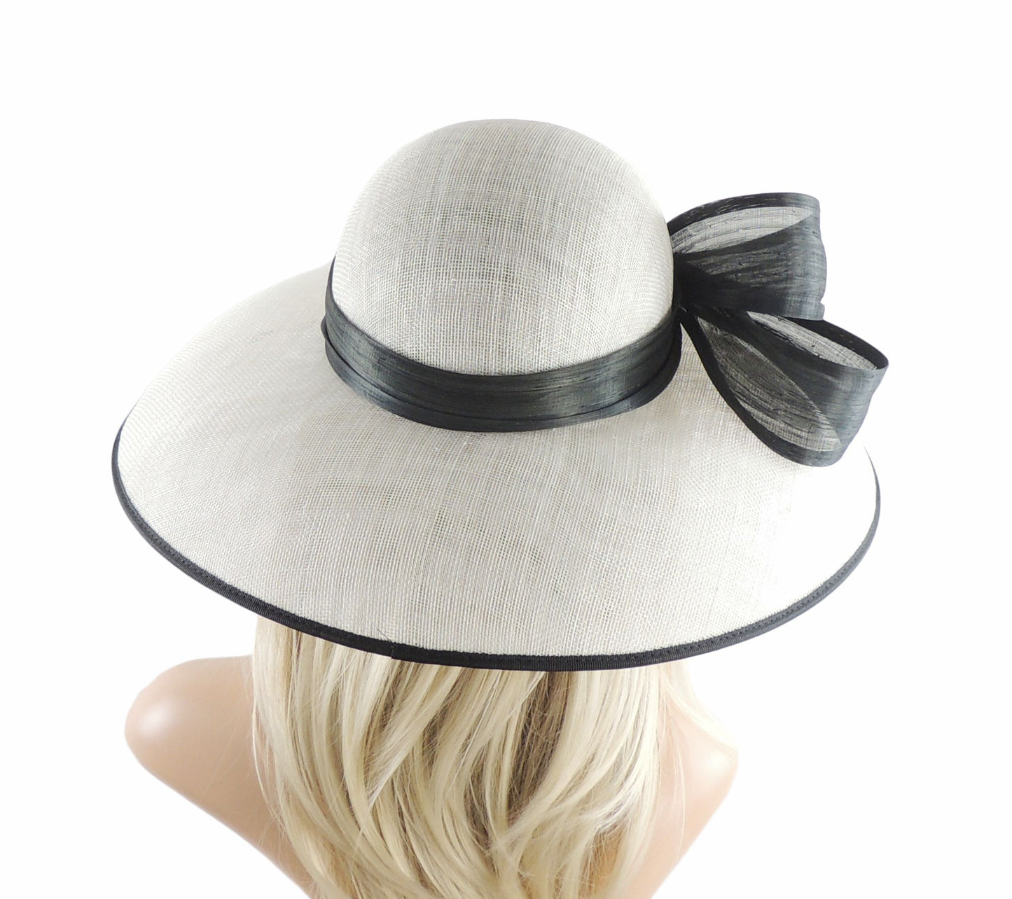 Saskia Classic Audrey Hepburn Style Royal Ascot Kentucky Derby Hat - Hats By Cressida