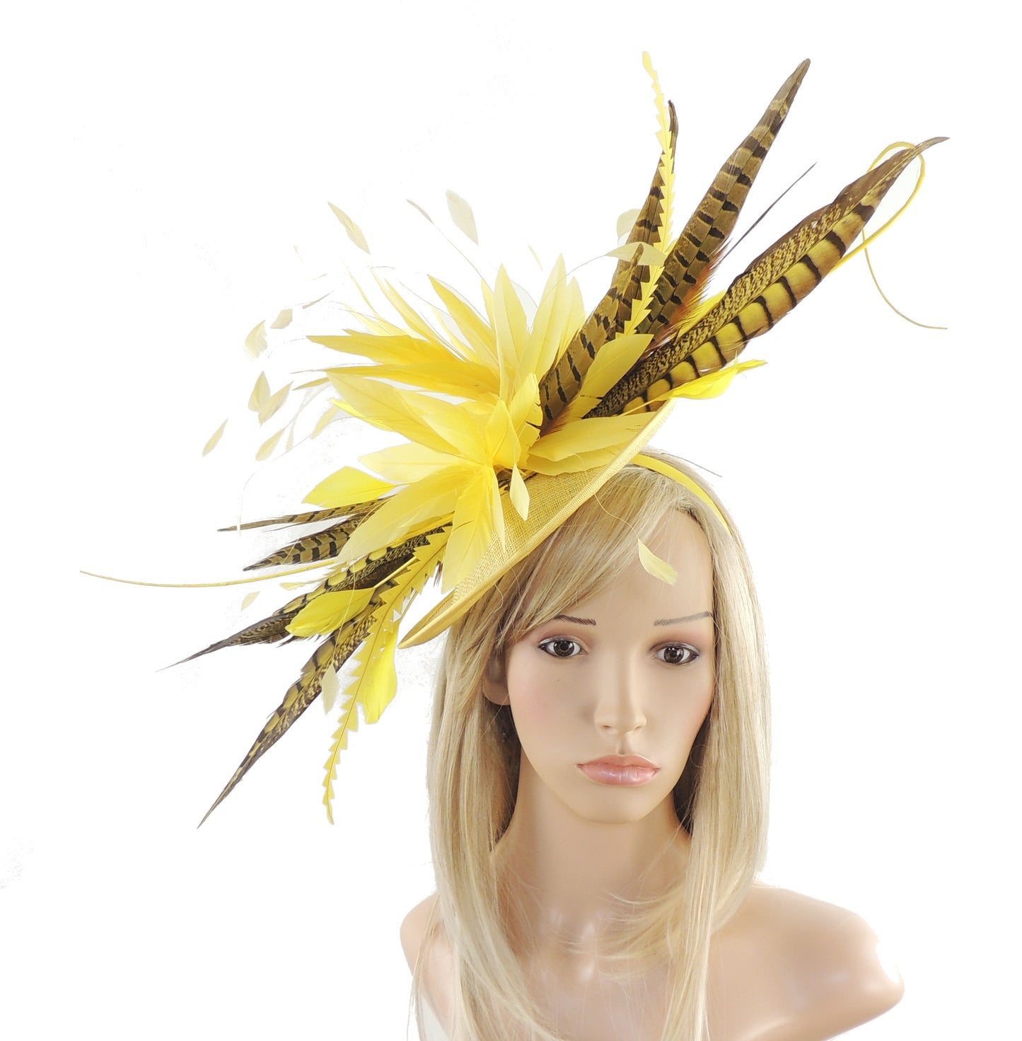 Marlie Pheasant Feather Ascot Fascinator Hat - Hats By Cressida