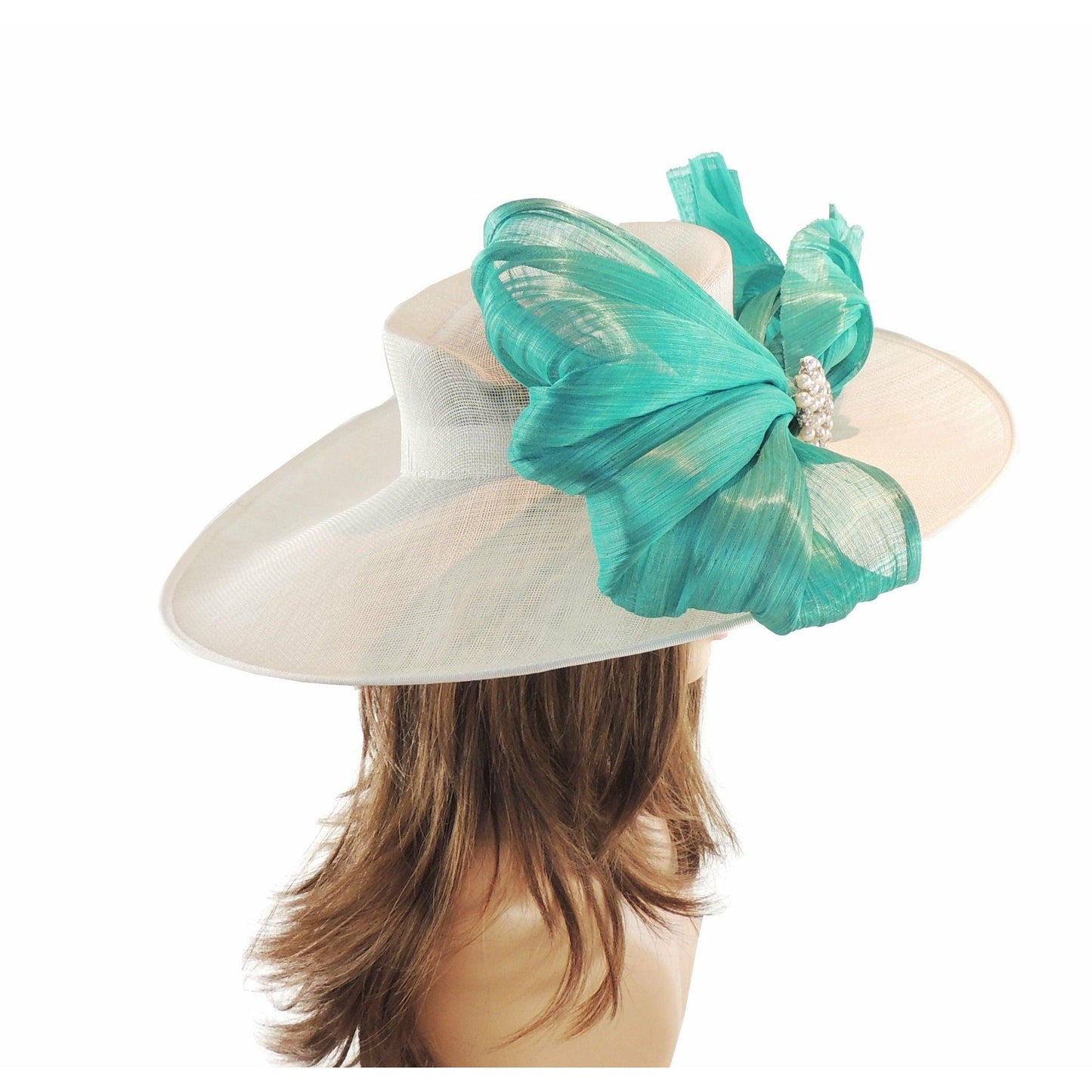 Agnes Silk Kentucky Oaks Derby Wide Brimmed Hat Many Colours - Hats By Cressida
