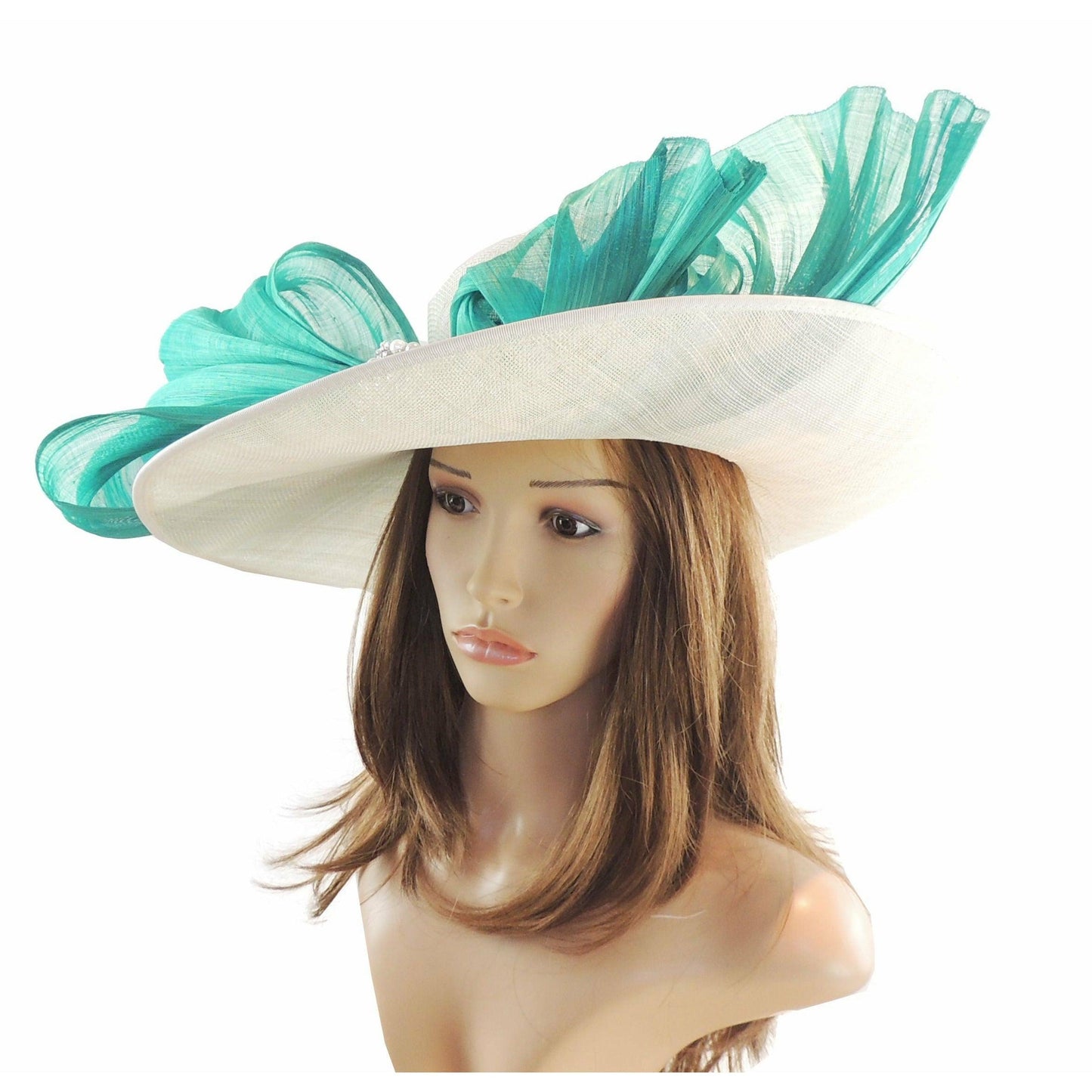 Agnes Silk Kentucky Oaks Derby Wide Brimmed Hat Many Colours - Hats By Cressida